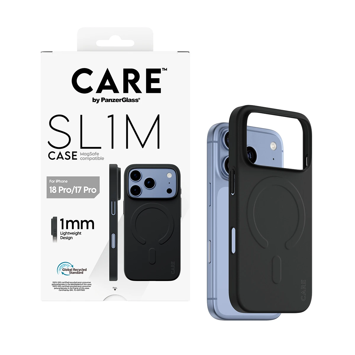 CARE by PanzerGlass SL1M iPhone 18 Pro / 17 Pro MagSafe tok - fekete