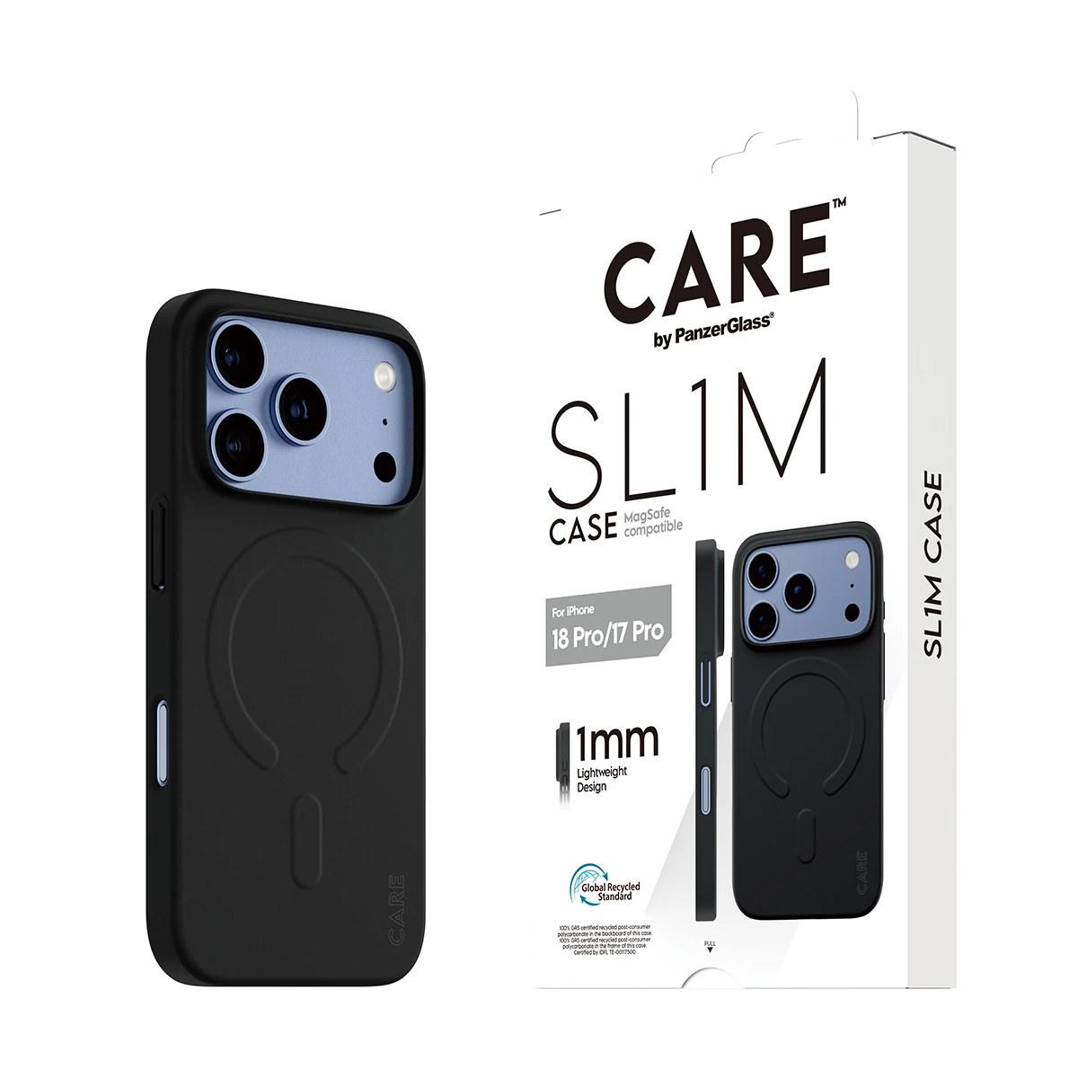 CARE by PanzerGlass SL1M iPhone 18 Pro / 17 Pro MagSafe tok - fekete