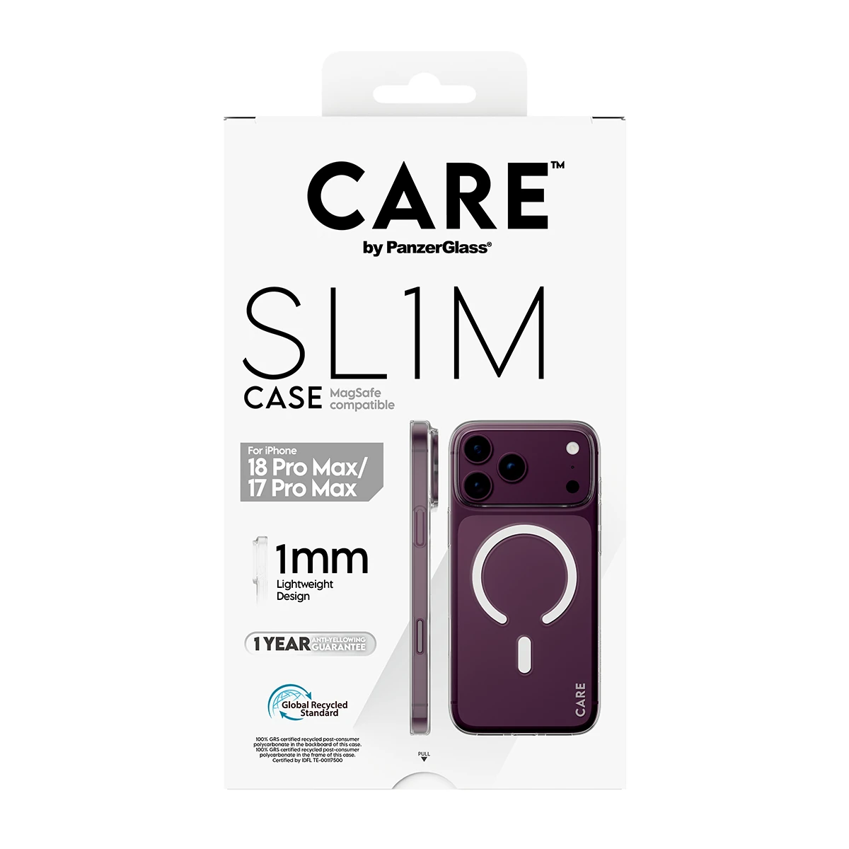 CARE by PanzerGlass SL1M iPhone 18 Pro Max / 17 Pro Max MagSafe tok - áttetsző