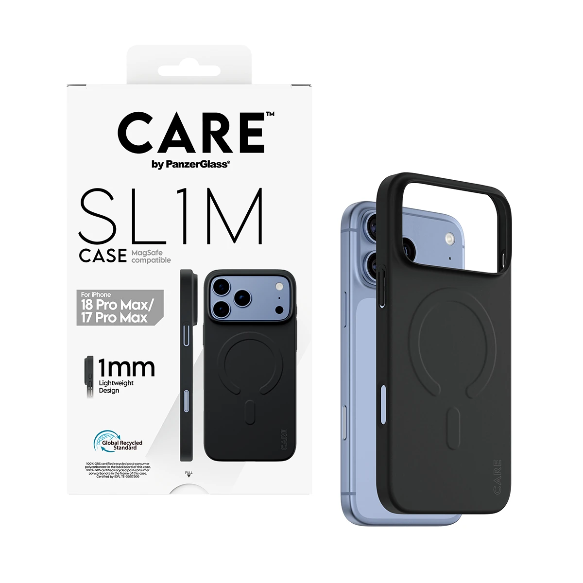 CARE by PanzerGlass SL1M iPhone 18 Pro Max / 17 Pro Max MagSafe tok - fekete