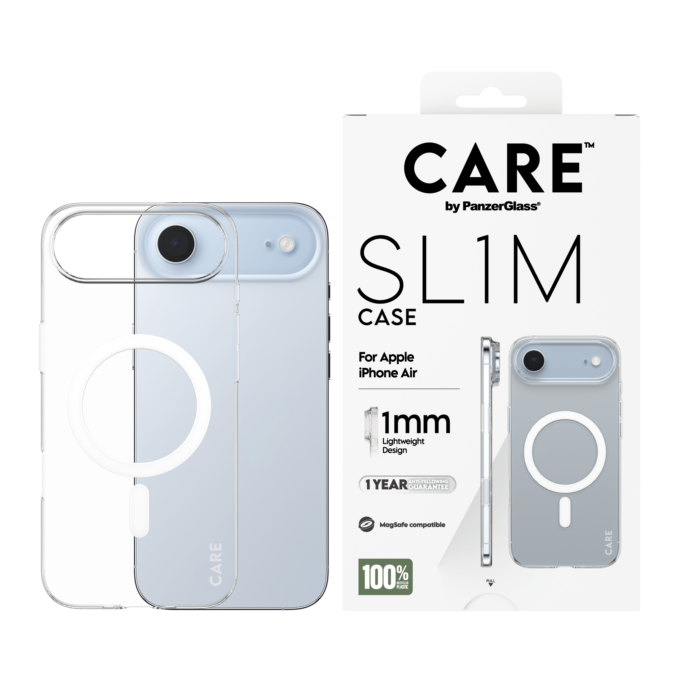 CARE by PanzerGlass SL1M iPhone Air MagSafe tok – átlátszó