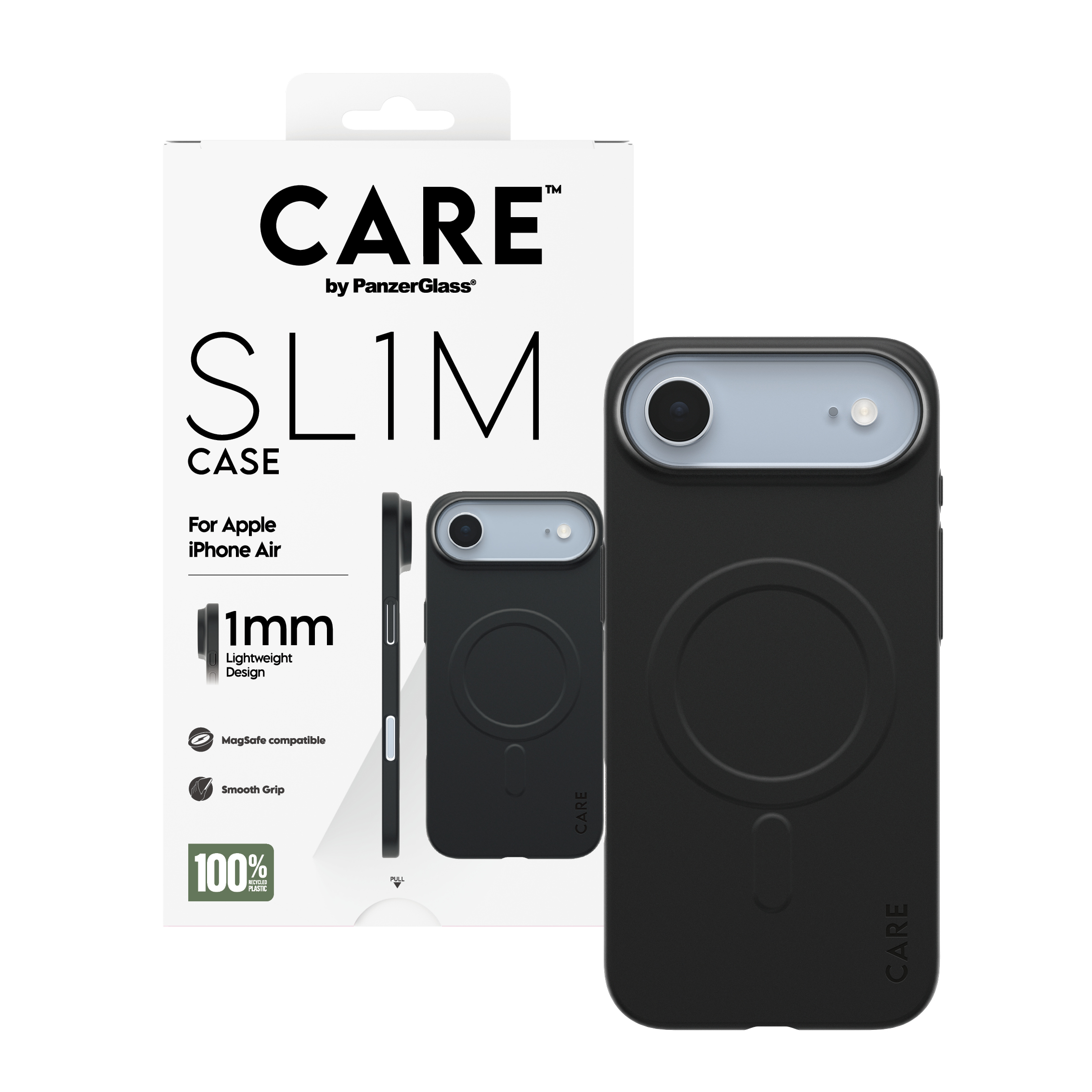 CARE by PanzerGlass SL1M iPhone Air MagSafe tok – fekete