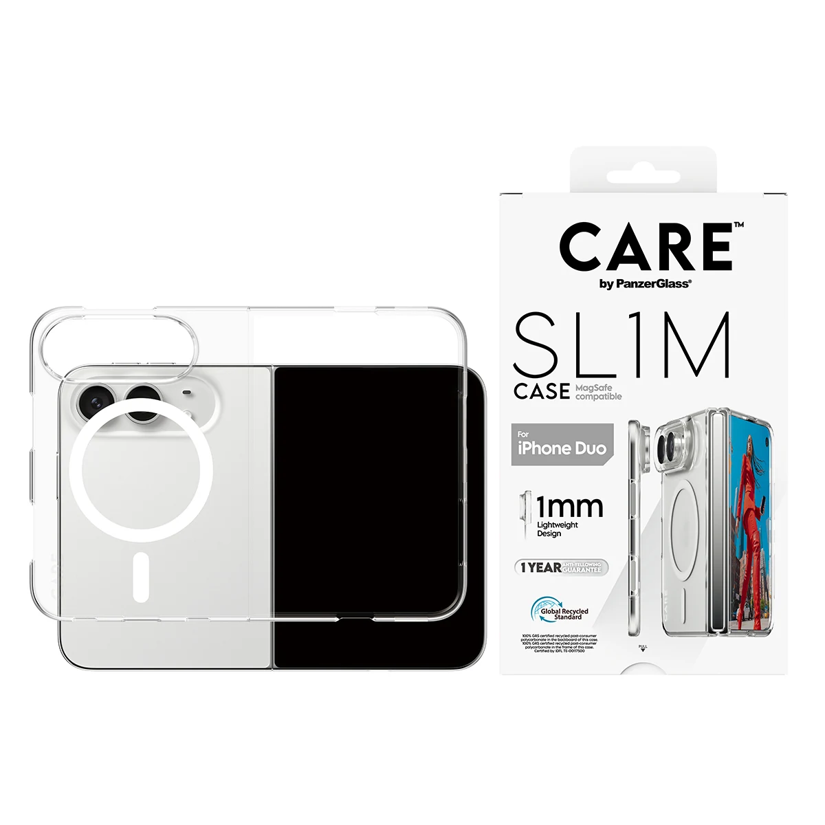 CARE by PanzerGlass SL1M iPhone Duo MagSafe tok - átlátszó