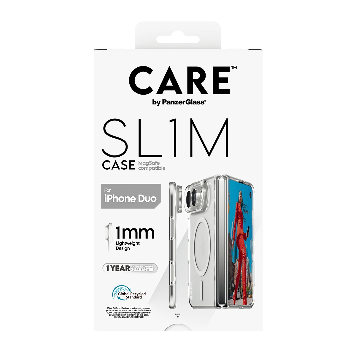 CARE by PanzerGlass SL1M iPhone Duo MagSafe tok - átlátszó