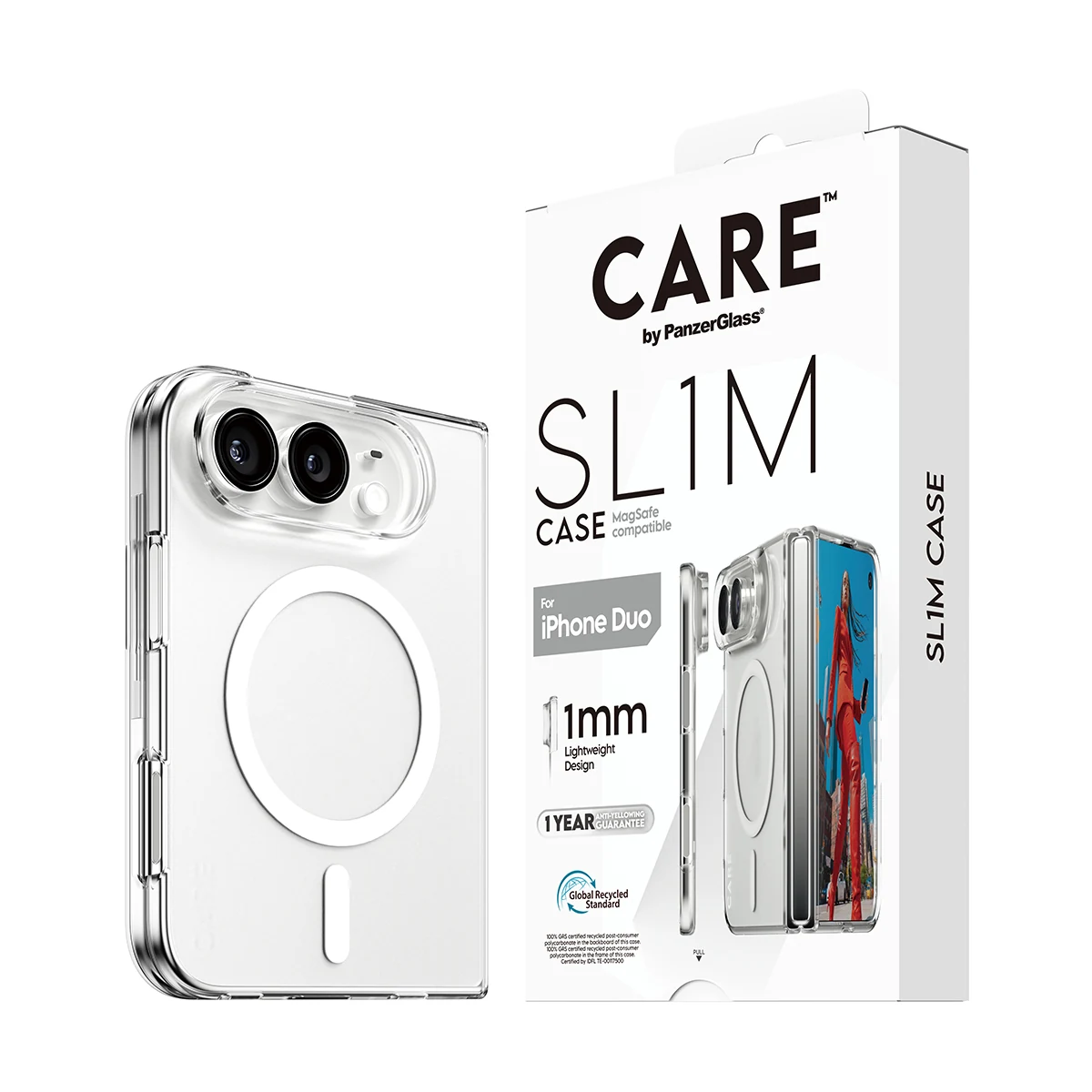 CARE by PanzerGlass SL1M iPhone Duo MagSafe tok - átlátszó
