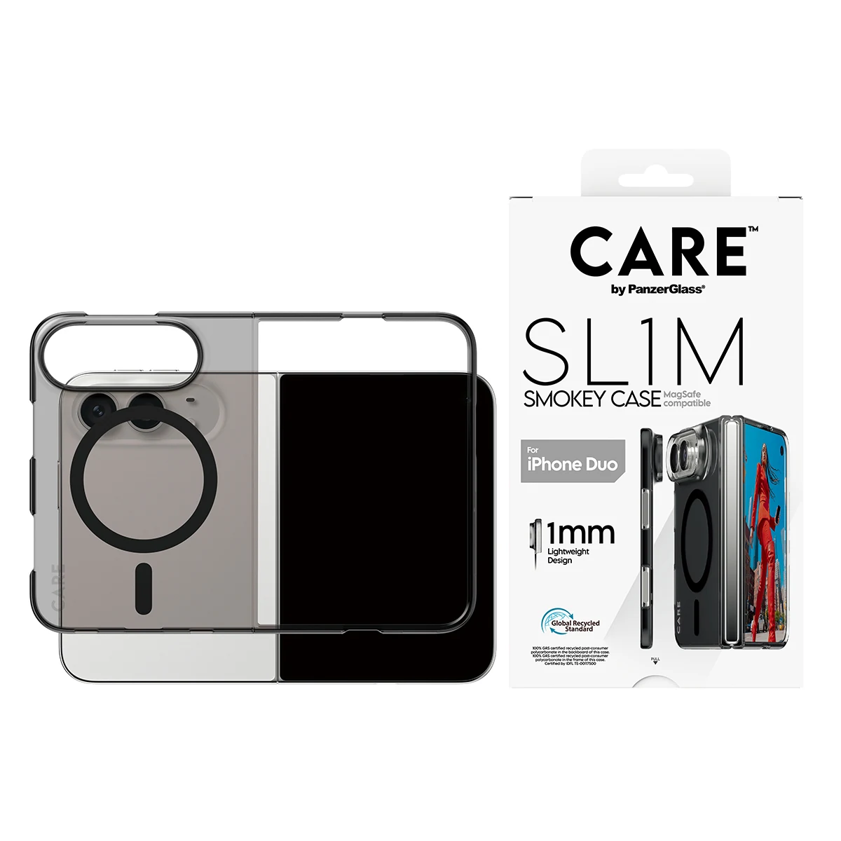 CARE by PanzerGlass SL1M iPhone Duo MagSafe tok - fekete