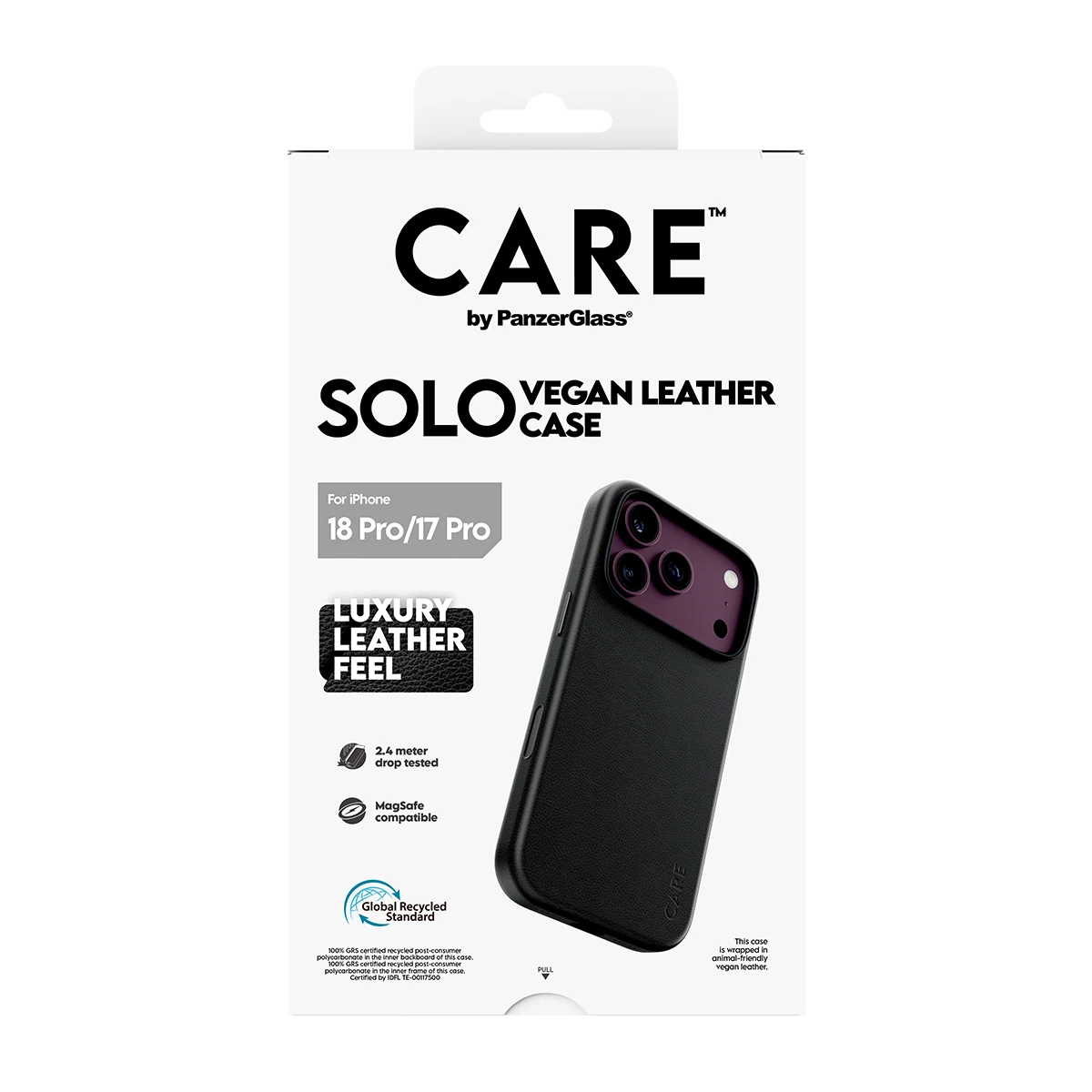 CARE by PanzerGlass Solo iPhone 18 Pro / 17 Pro MagSafe tok - fekete