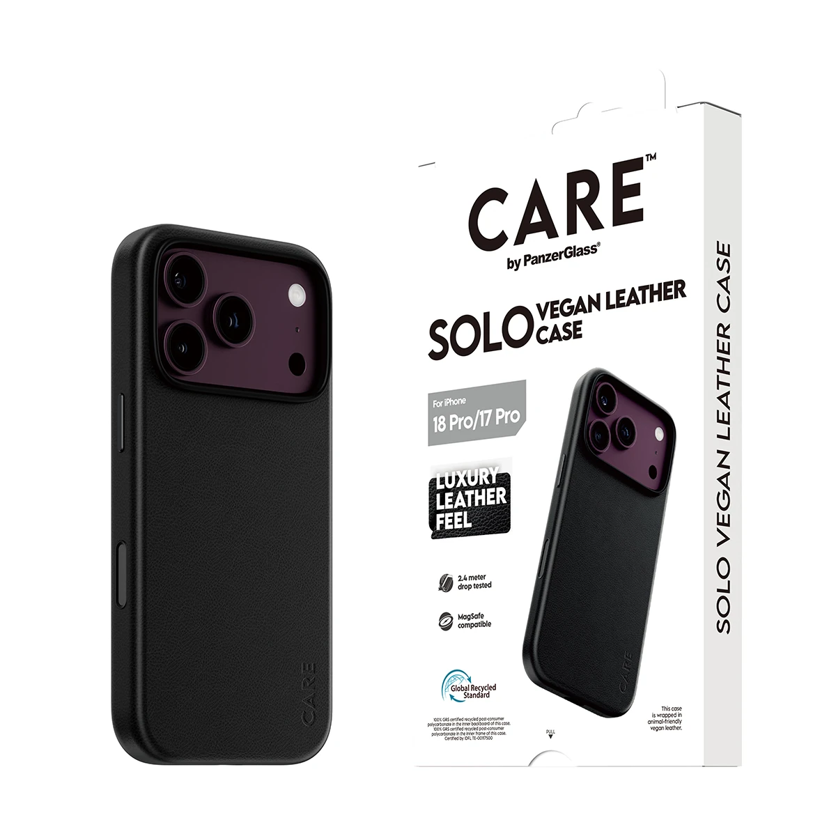 CARE by PanzerGlass Solo iPhone 18 Pro / 17 Pro MagSafe tok - fekete
