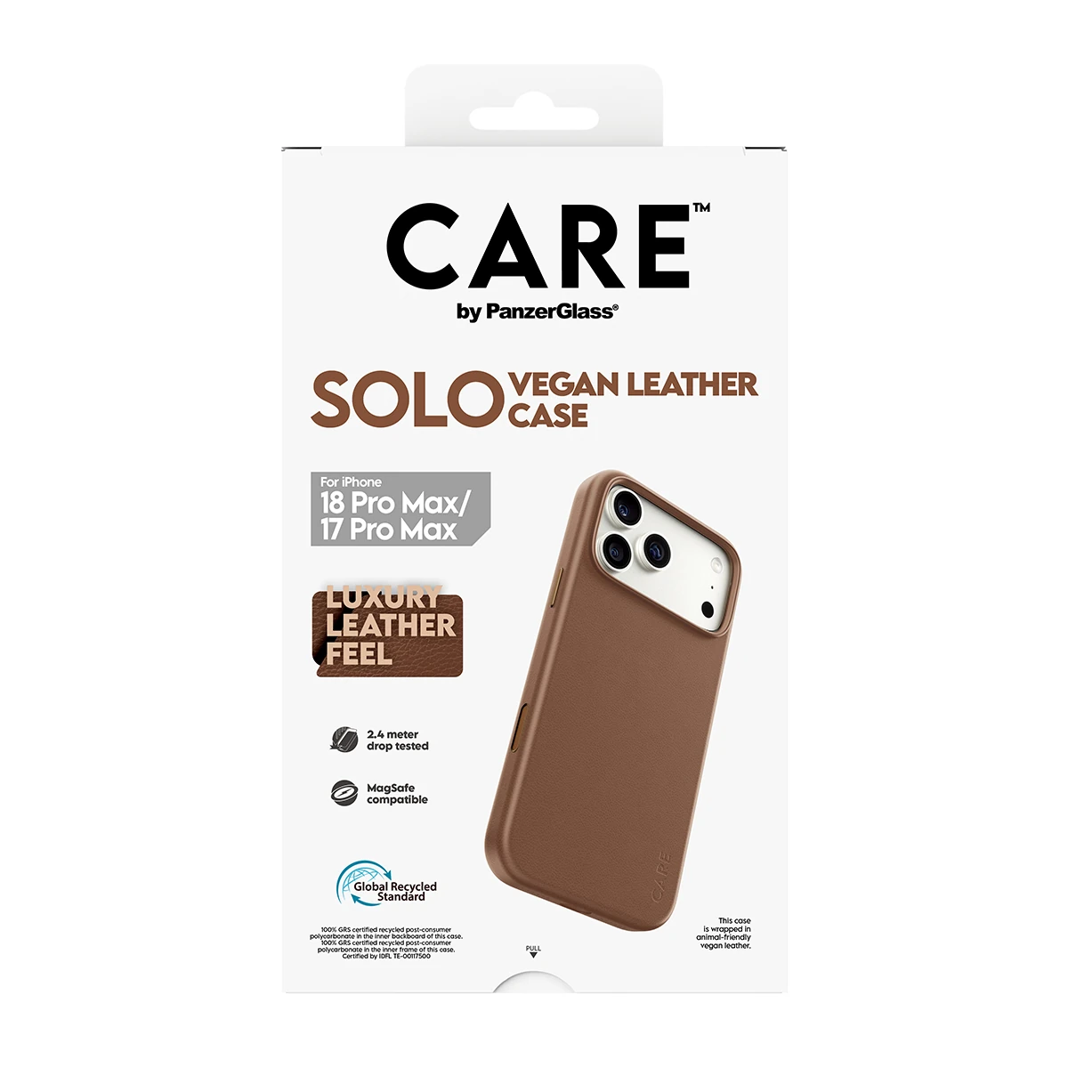 CARE by PanzerGlass Solo iPhone 18 Pro Max / 17 Pro Max MagSafe tok - barna