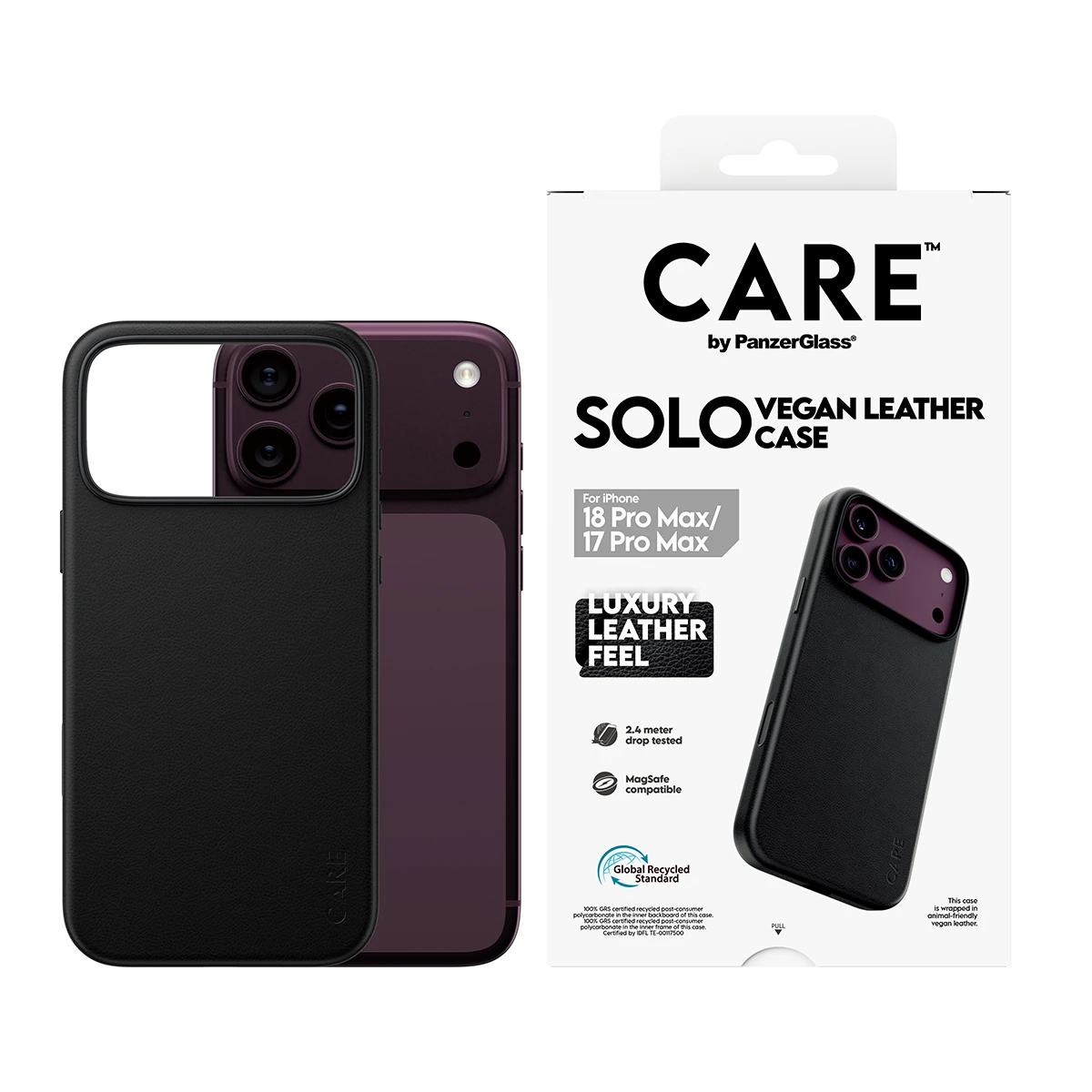 CARE by PanzerGlass Solo iPhone 18 Pro Max / 17 Pro Max MagSafe tok - fekete