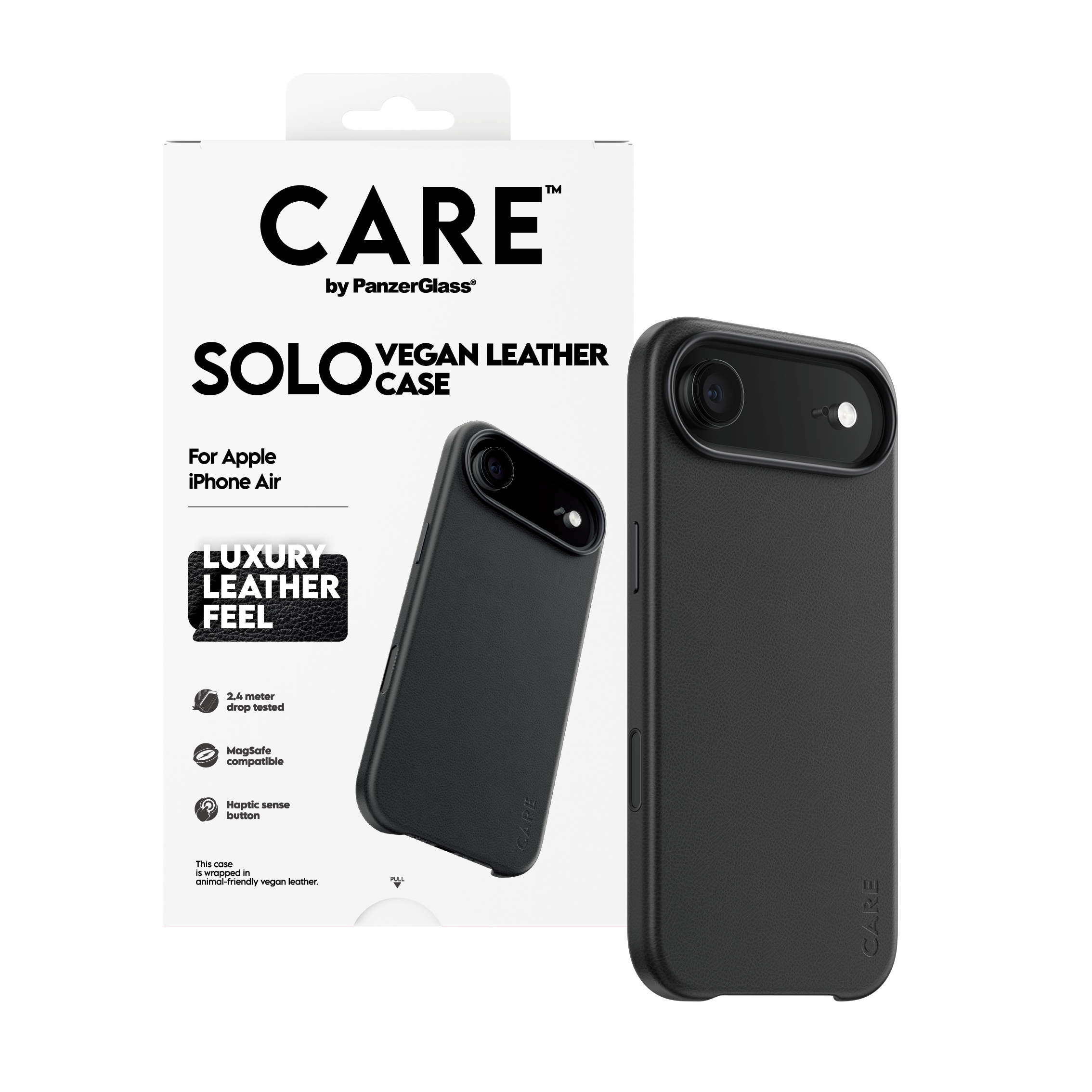 CARE by PanzerGlass Solo iPhone Air tok – fekete