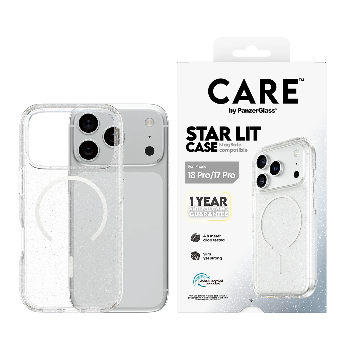 CARE by PanzerGlass Star Lit iPhone 18 Pro / 17 Pro MagSafe tok