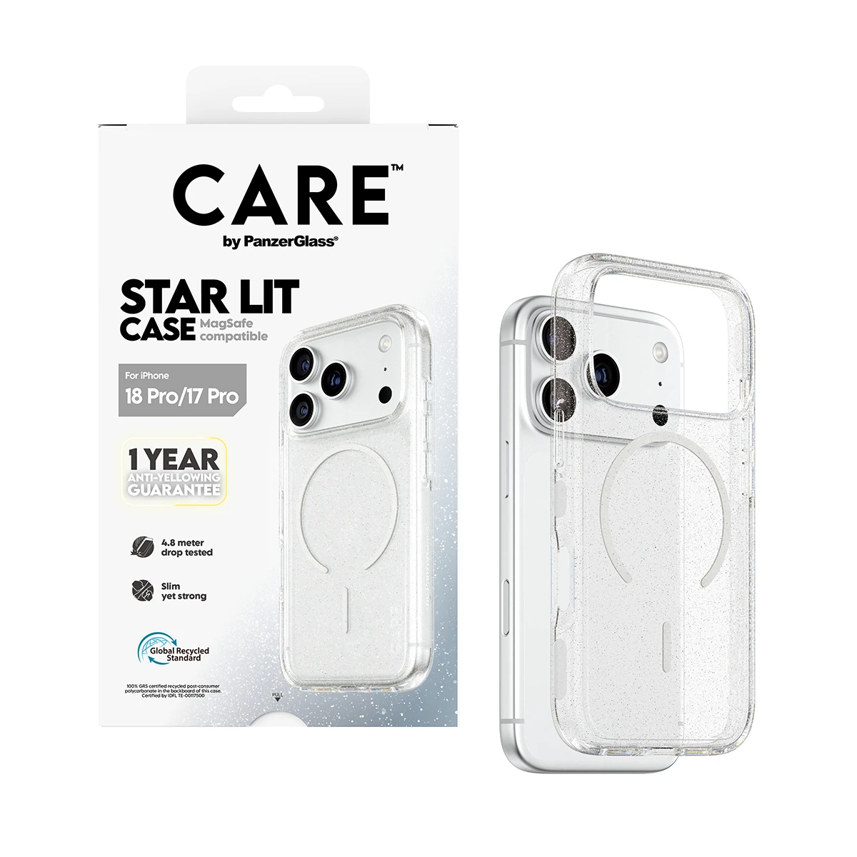 CARE by PanzerGlass Star Lit iPhone 18 Pro / 17 Pro MagSafe tok