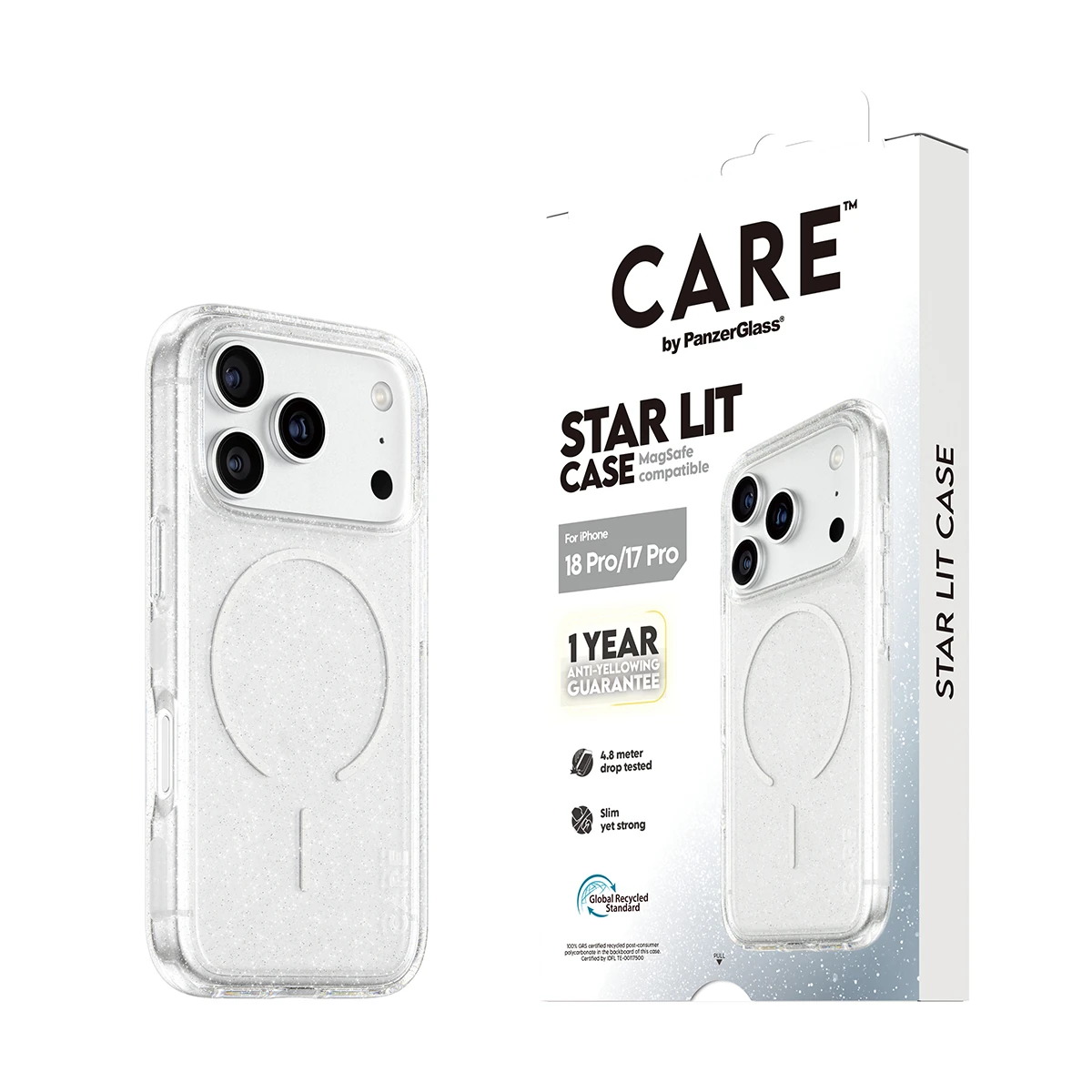 CARE by PanzerGlass Star Lit iPhone 18 Pro / 17 Pro MagSafe tok