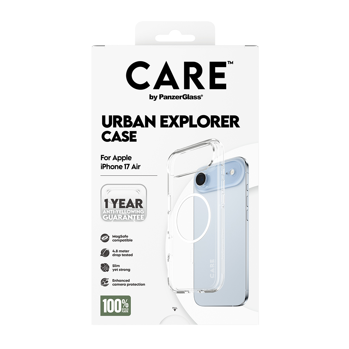CARE by PanzerGlass Urban Explorer iPhone Air MagSafe tok - áttetsző