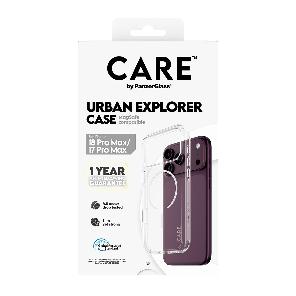 CARE by PanzerGlass Urban Explorer iPhone 18 Pro Max / 17 Pro Max MagSafe tok - áttetsző