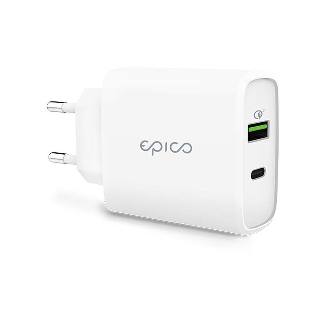 EPICO 38W USB-C + USB-A PD Pro töltőadapter - fehér