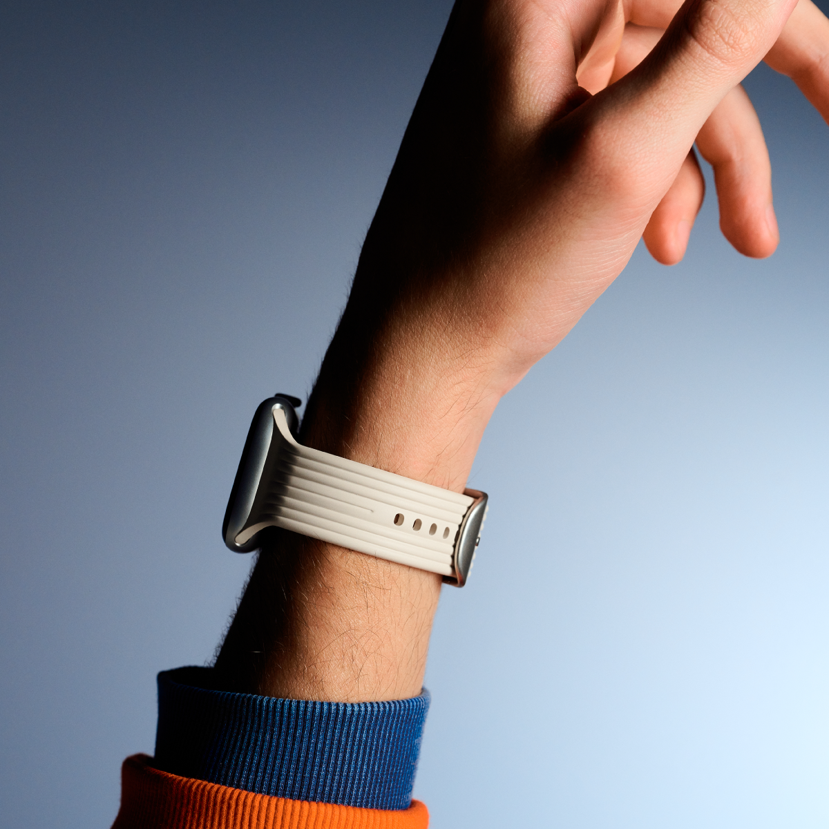 BURGA Apple Watch 44/45/46/49mm Core gumiszíj - krémszín