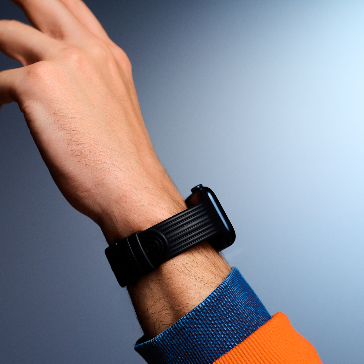 BURGA Apple Watch 38/40/41mm Core gumiszíj - fekete