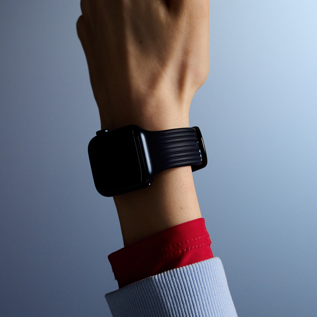 BURGA Apple Watch 44/45/46/49mm Core gumiszíj - fekete