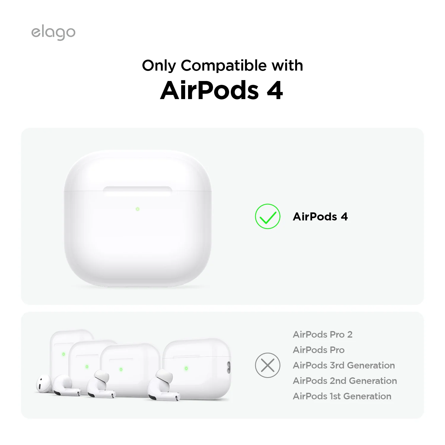 ELAGO AirPods 4 szilikon tok - rózsaszín