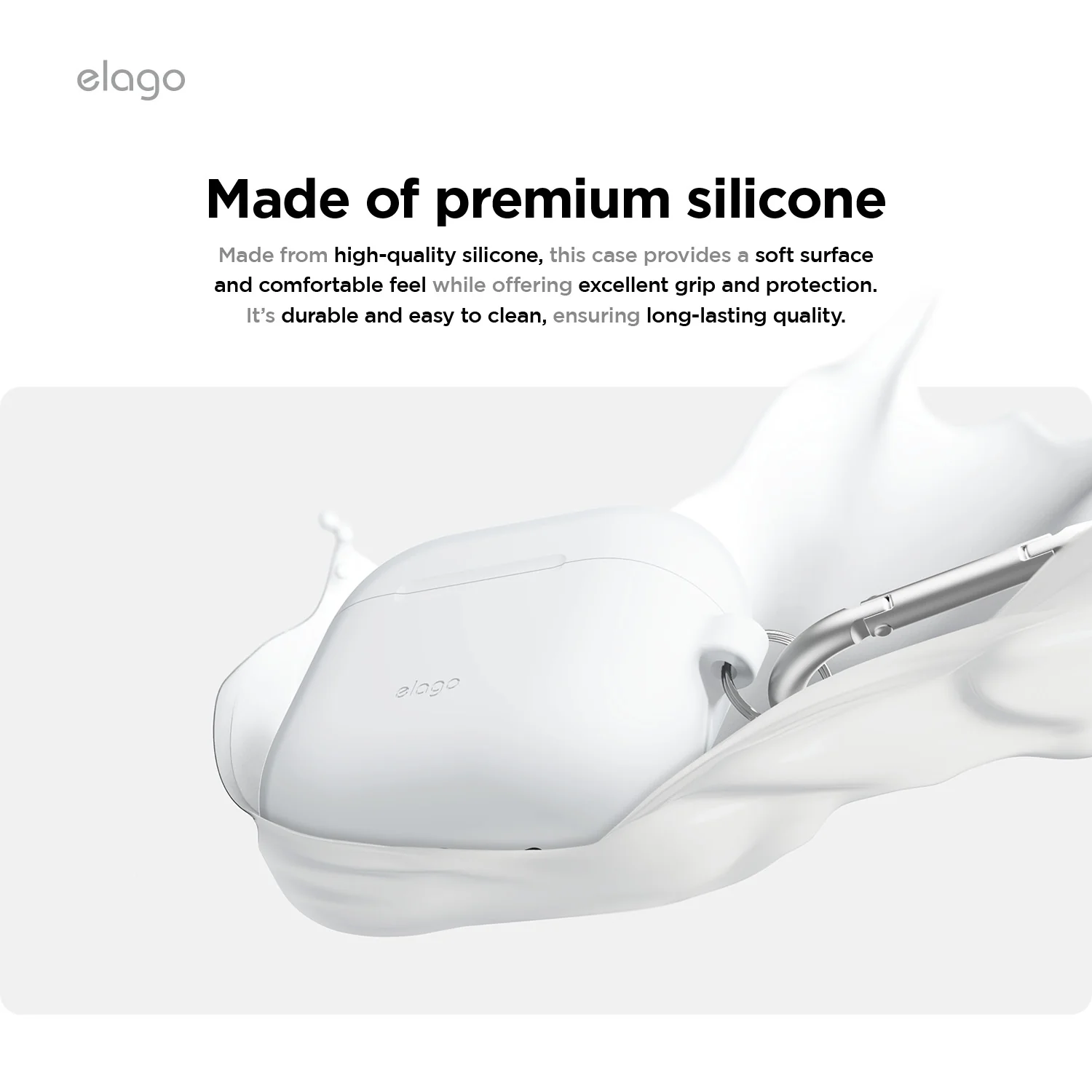 ELAGO AirPods 4 szilikon tok - rózsaszín