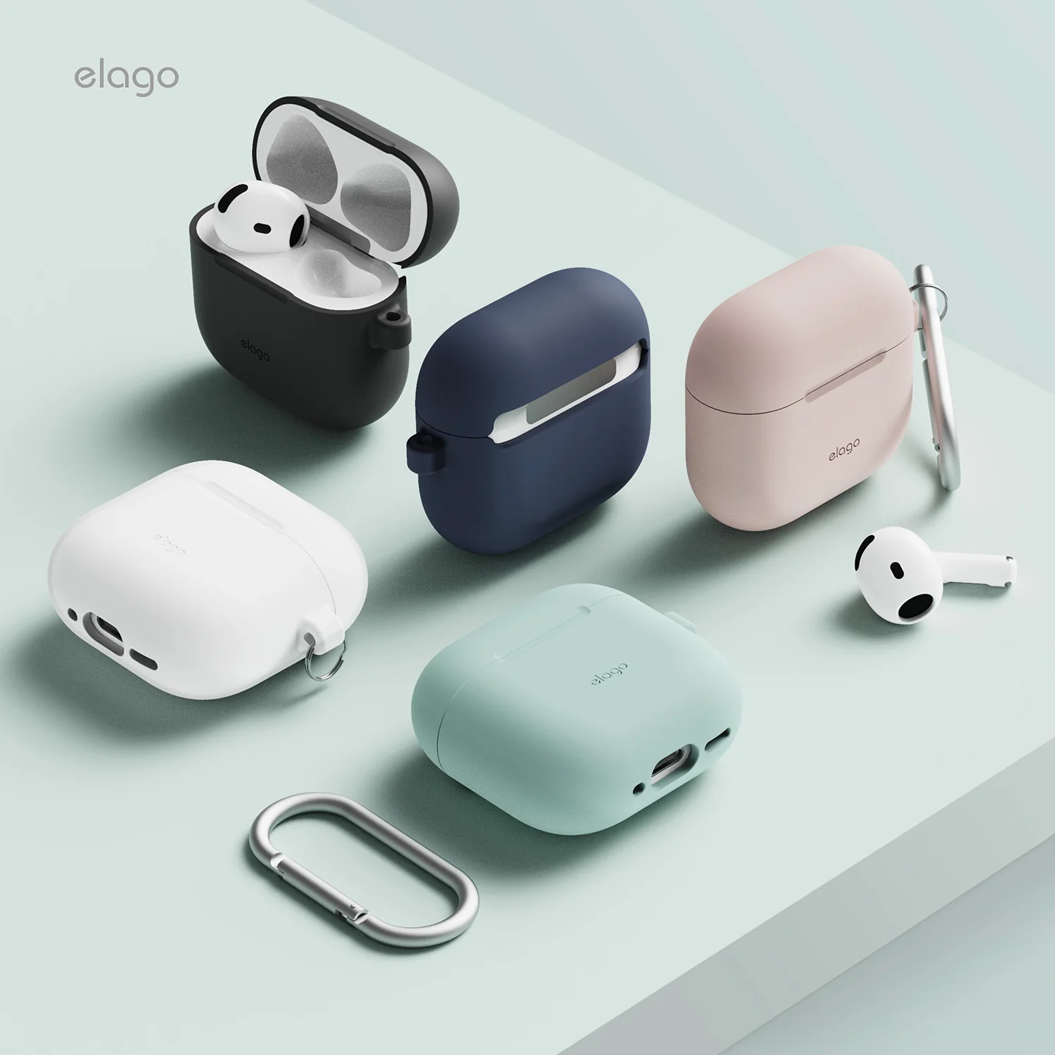 ELAGO AirPods 4 szilikon tok - rózsaszín