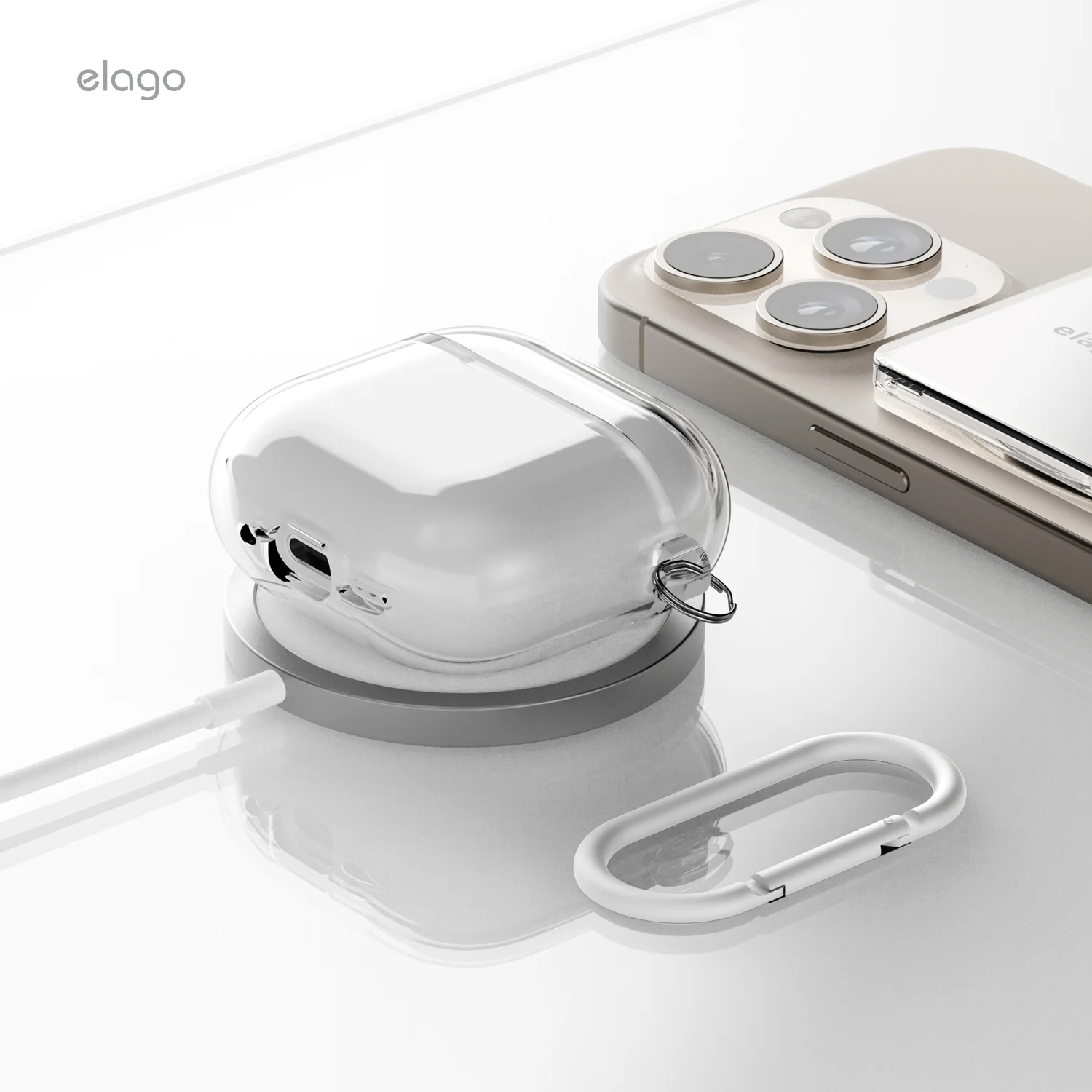 elago AirPods 4 TPU tok - átlátszó