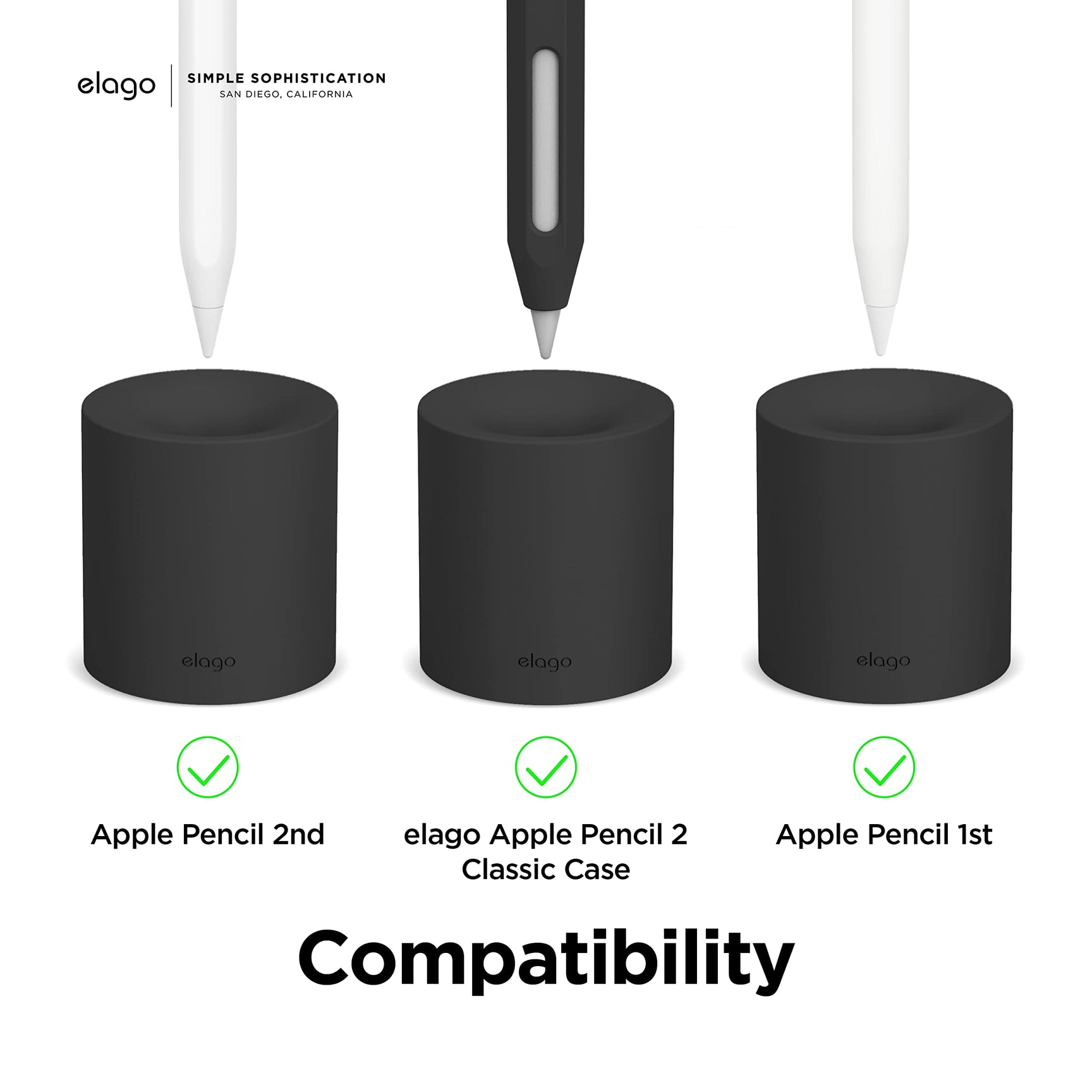 ELAGO Apple Pencil állvány - fehér