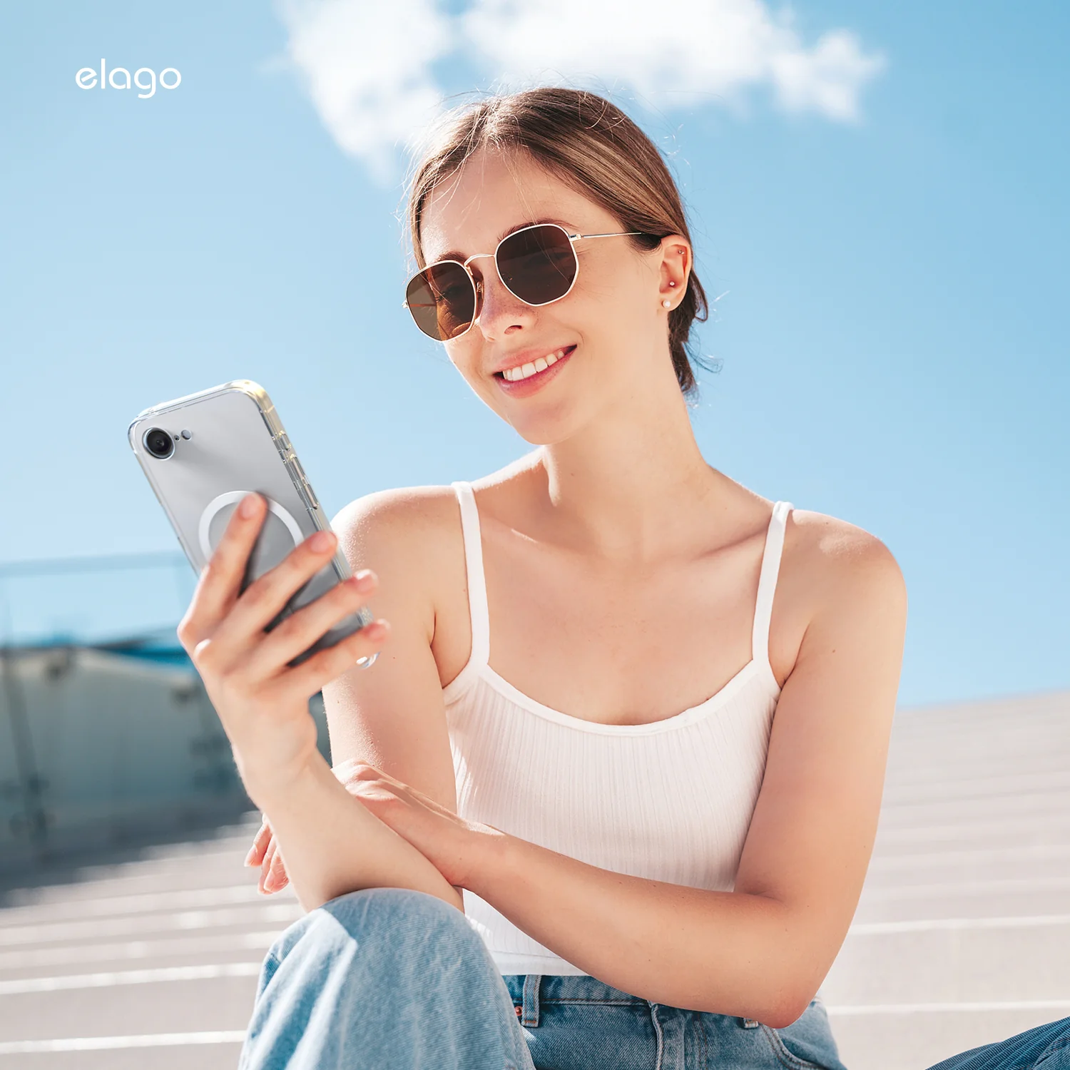elago Hybrid MagSafe iPhone 17e MagSafe tok
