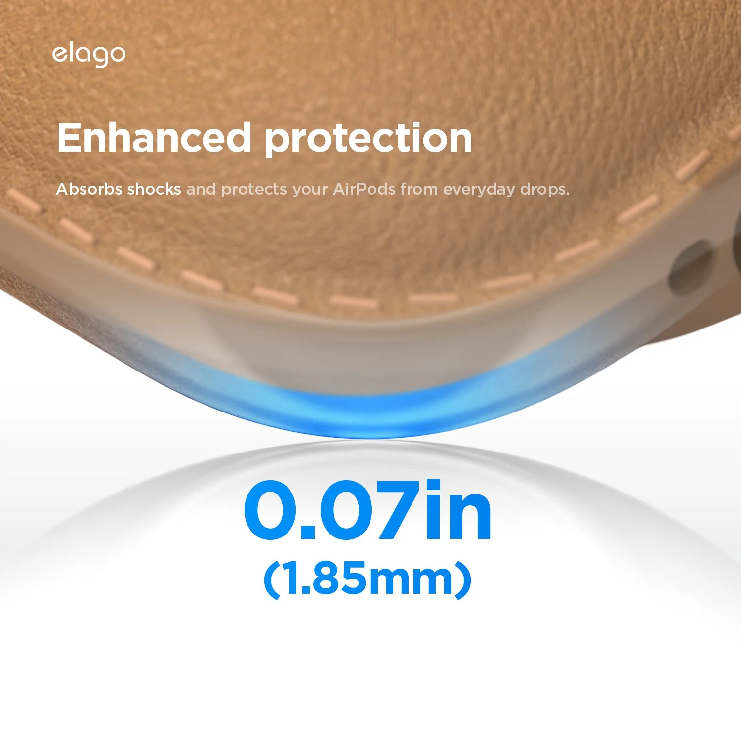 elago Leather-Touch AirPods 5 / 4 szilikon tok - sötétzöld