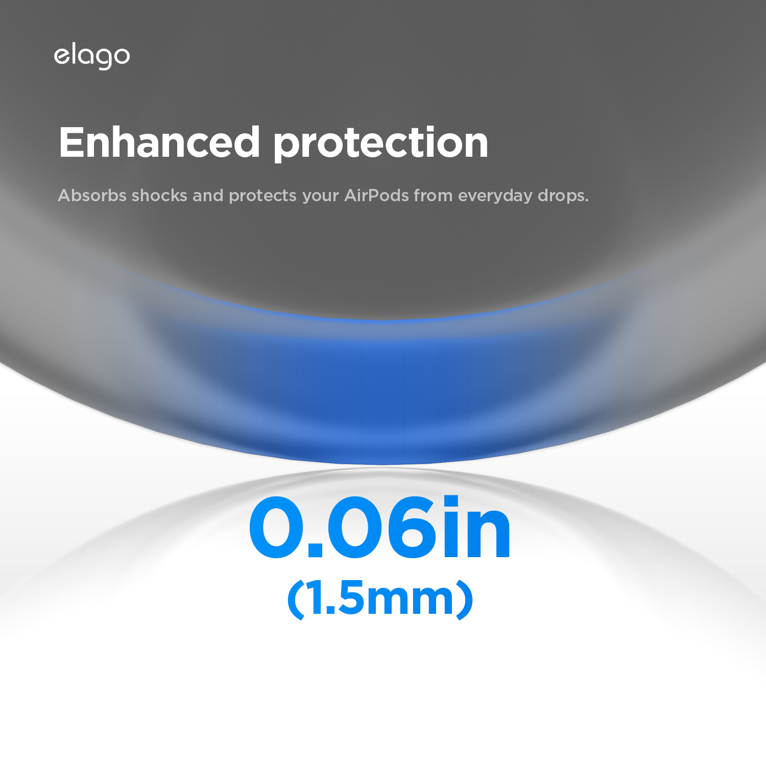 ELAGO Liquid Hybrid AirPods Pro 3 szilikon tok - fekete