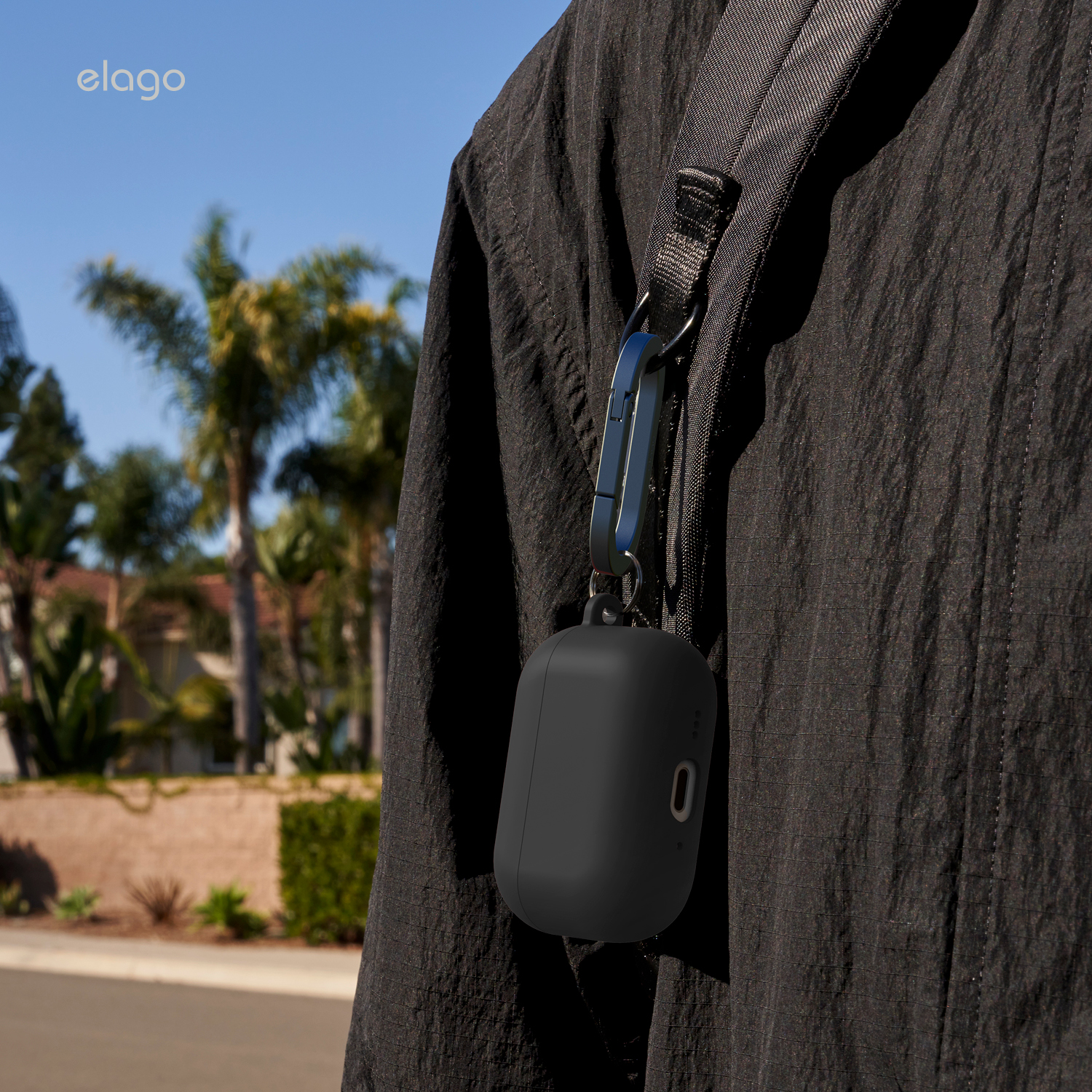 ELAGO Liquid Hybrid AirPods Pro 3 szilikon tok - fekete
