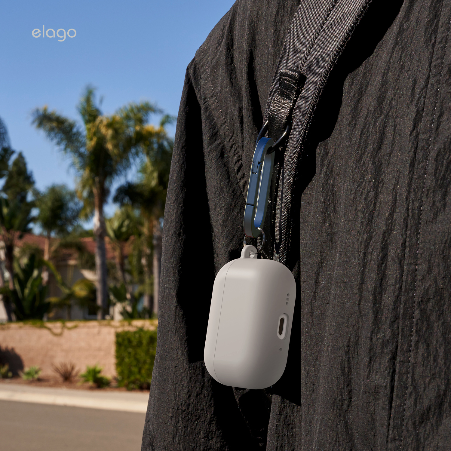 ELAGO Liquid Hybrid AirPods Pro 3 szilikon tok - kavicsszürke