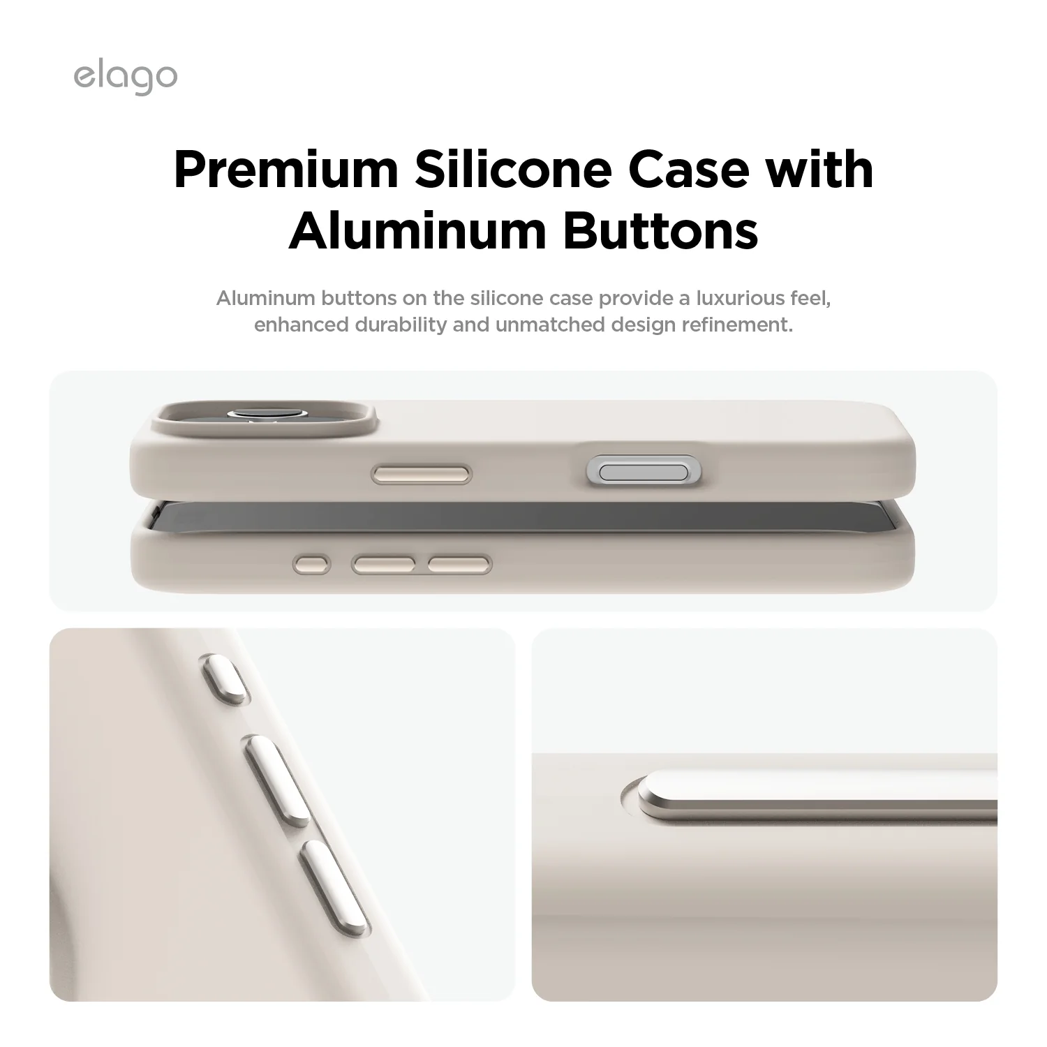 ELAGO MagSafe-kompatibilis iPhone 16 Pro szilikontok - fekete