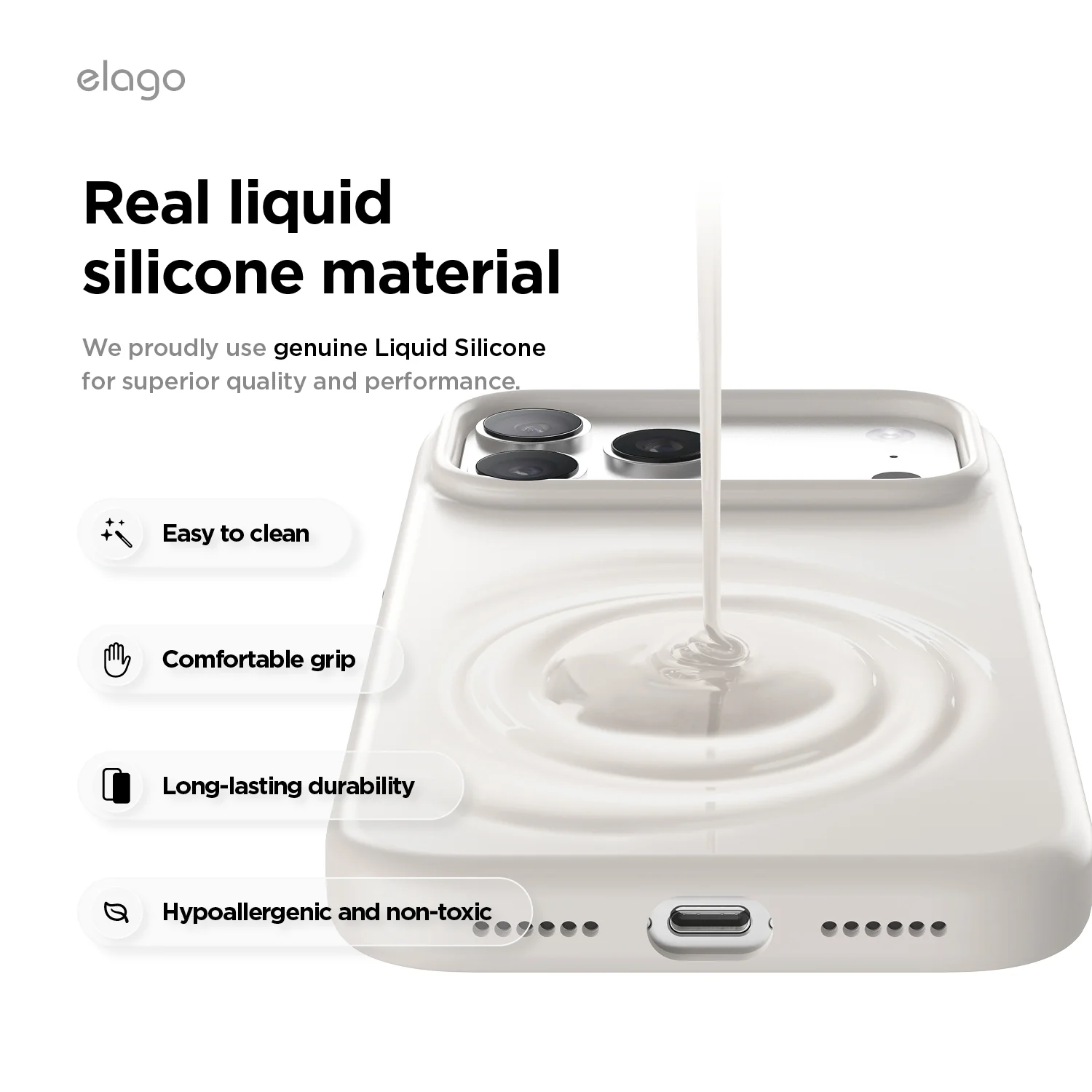 elago MagSafe-kompatibilis iPhone 18/17 Pro Max szilikontok - limezöld