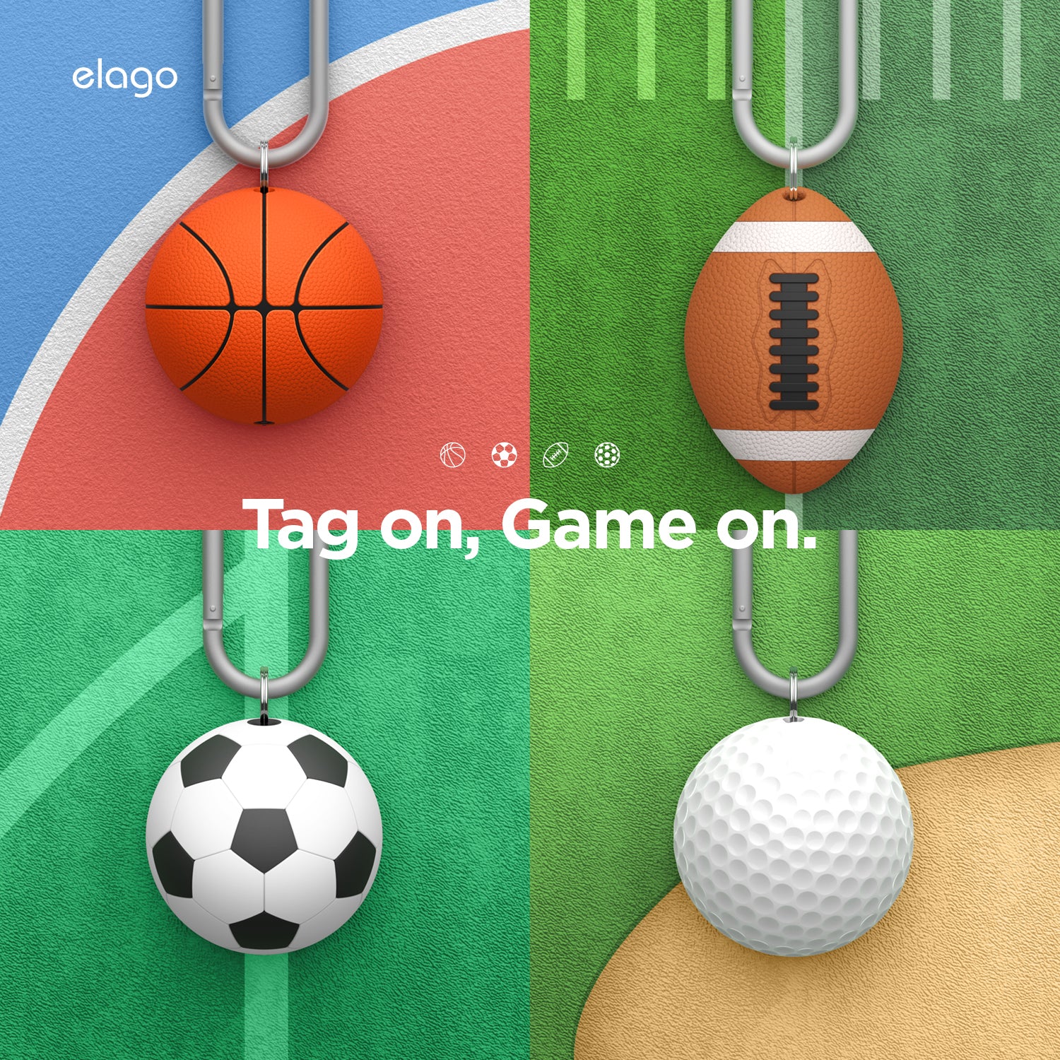 elago Sport Edition AirTag tok - golf