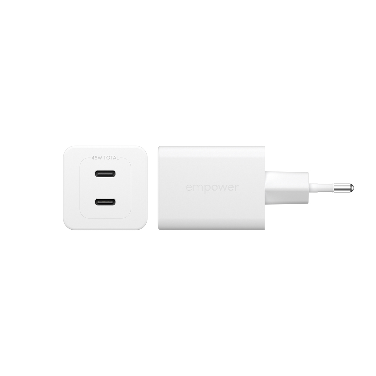 empower by PanzerGlass 45W kétportos USB-C töltő adapter