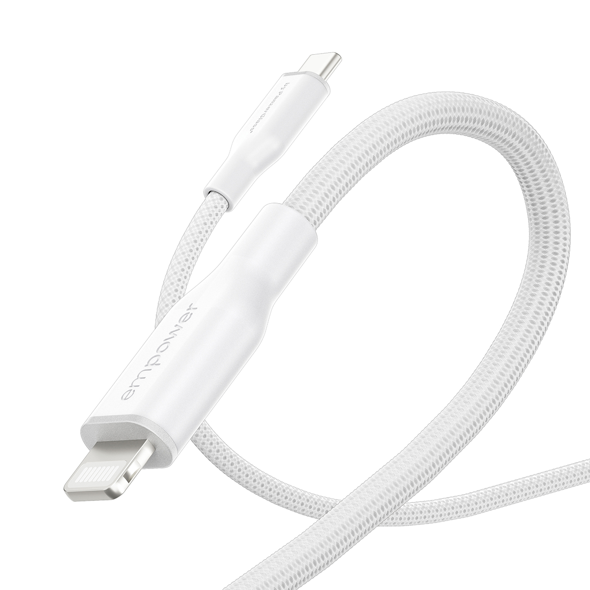 empower by PanzerGlass 60W USB-C 1.2m-es töltőkábel - ezüst fehér