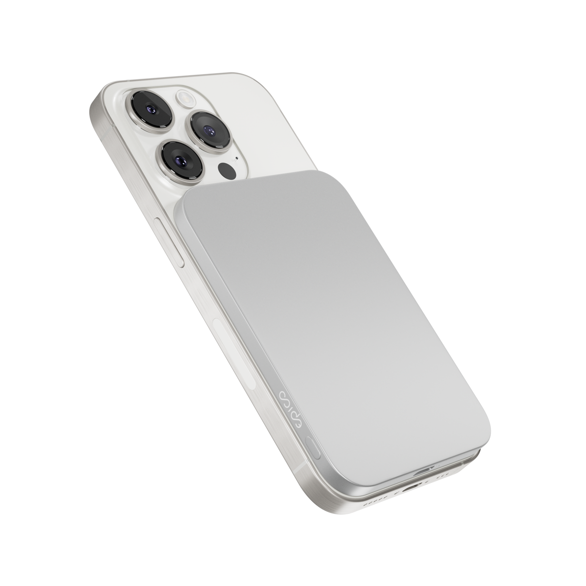 EPICO 3000mAh vékony Qi2 kompatibilis mágneses powerbank - ezüst