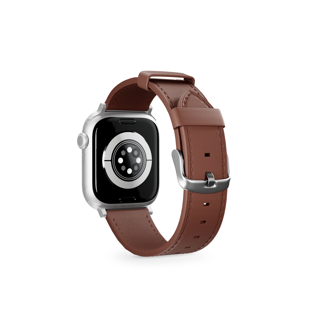 EPICO Apple Watch 44/45/46/49mm bőrszíj - barna