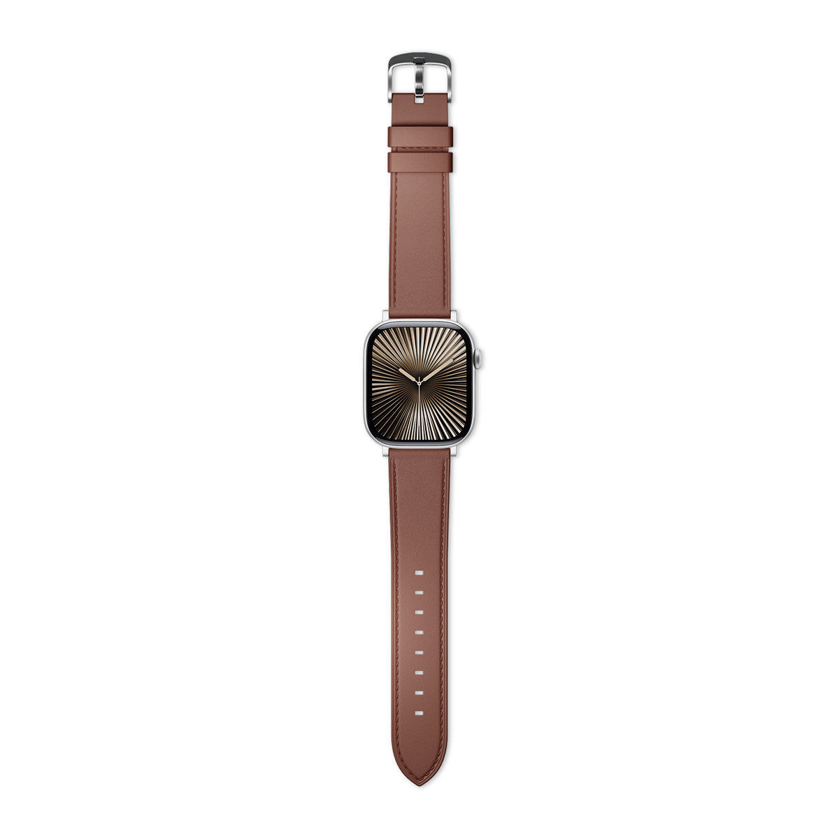 EPICO Apple Watch 44/45/46/49mm bőrszíj - barna