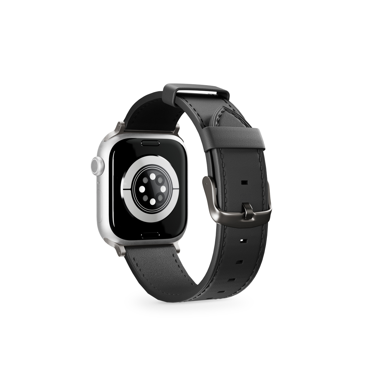 EPICO Apple Watch 38/40/41/42mm bőrszíj - fekete