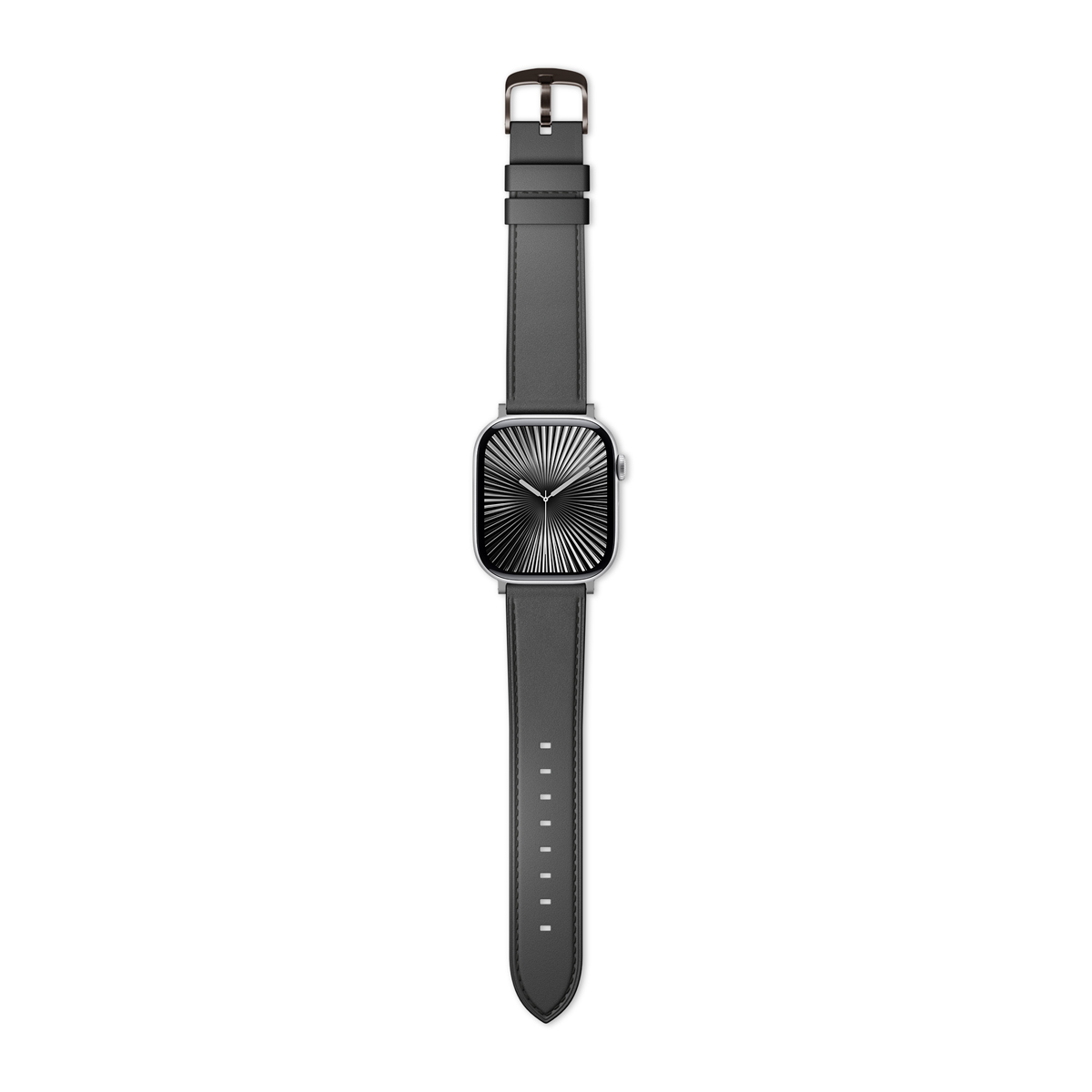 EPICO Apple Watch 38/40/41/42mm bőrszíj - fekete