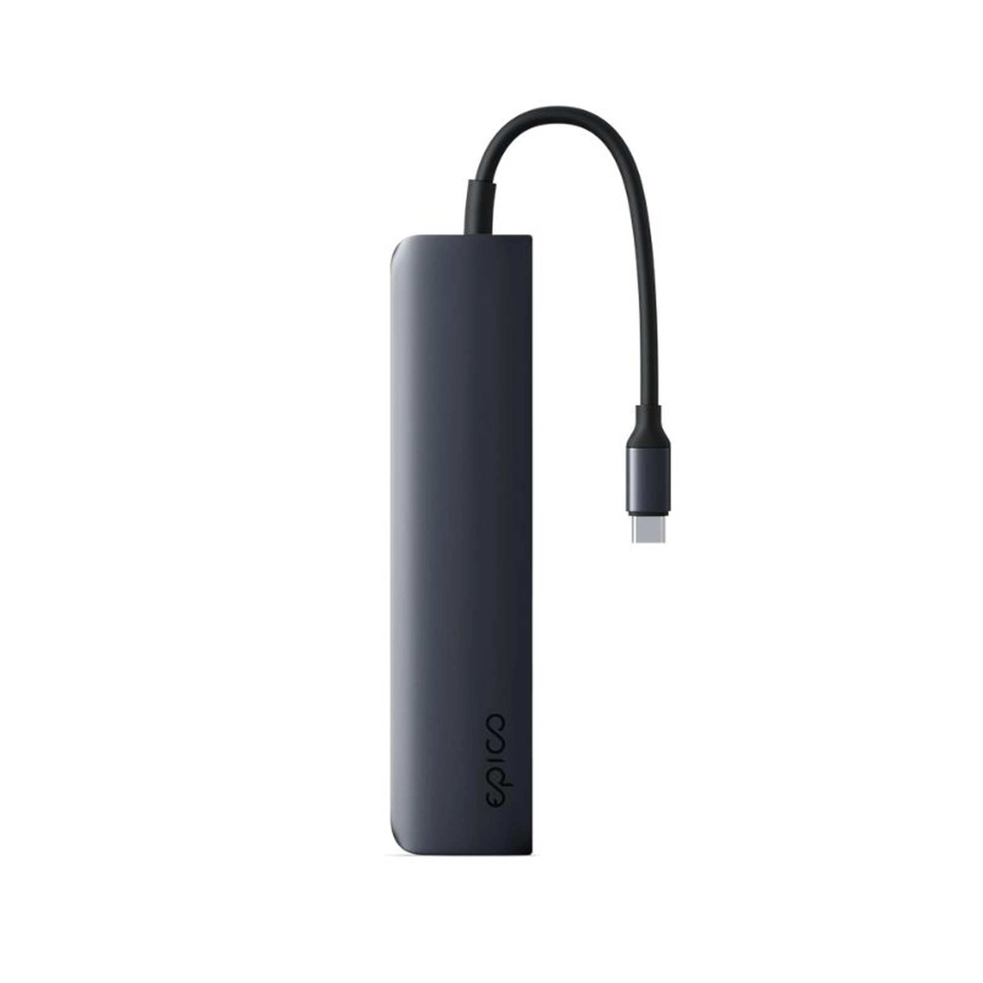 epico 6in1 Aluminium Hub 8K with USB-C connector - midnight