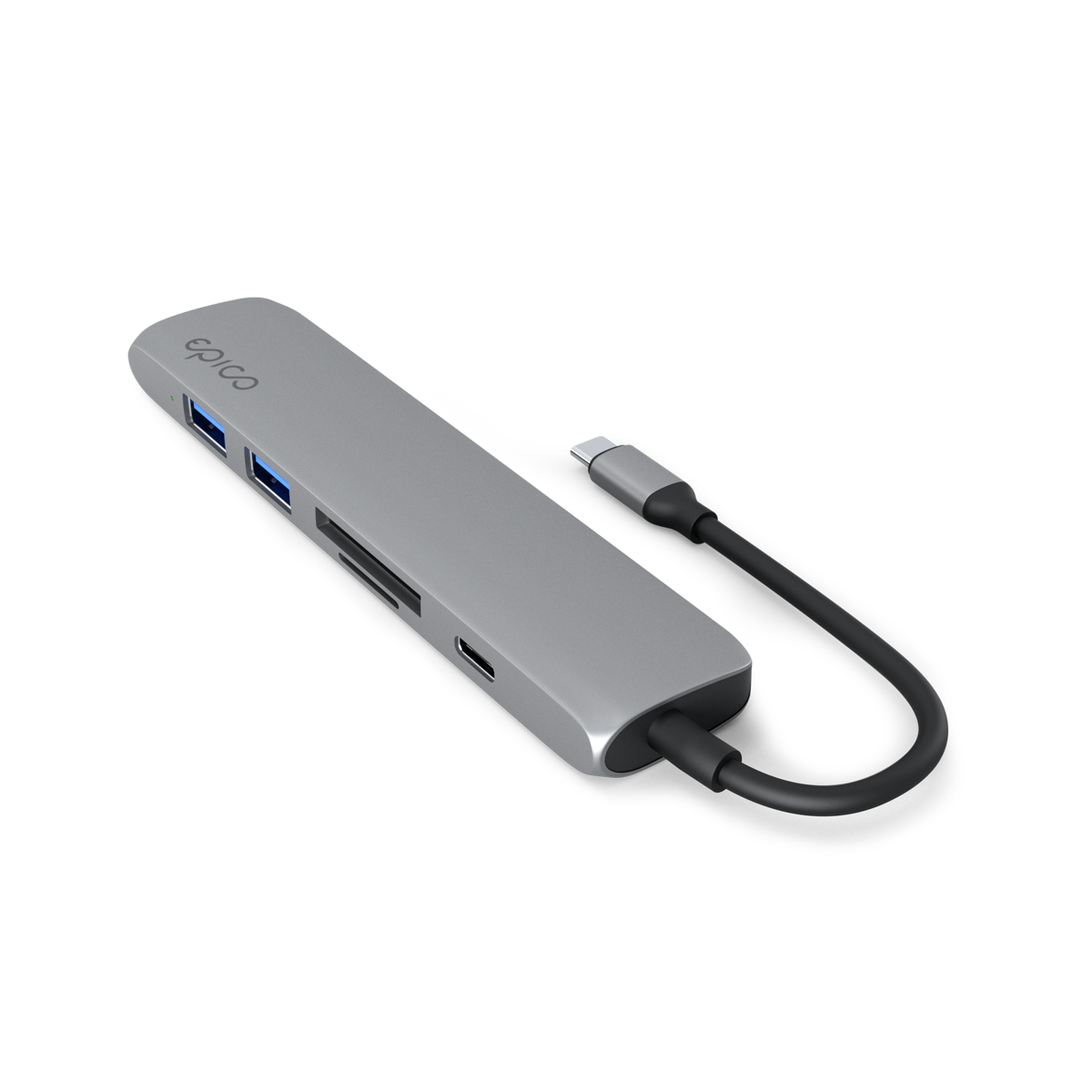 epico 6in1 USB-C hub - asztroszürke
