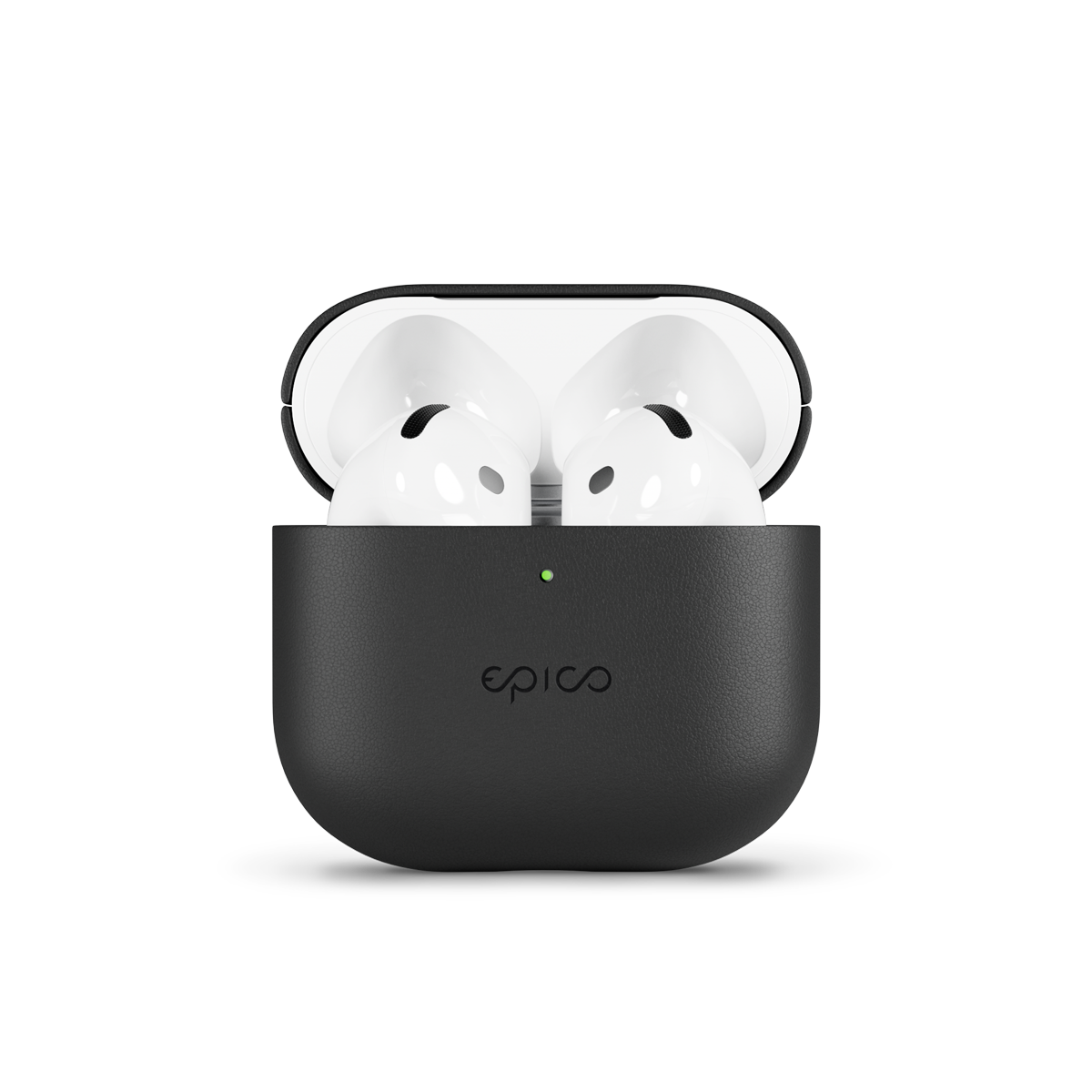 EPICO AirPods 4 bőrtok - fekete