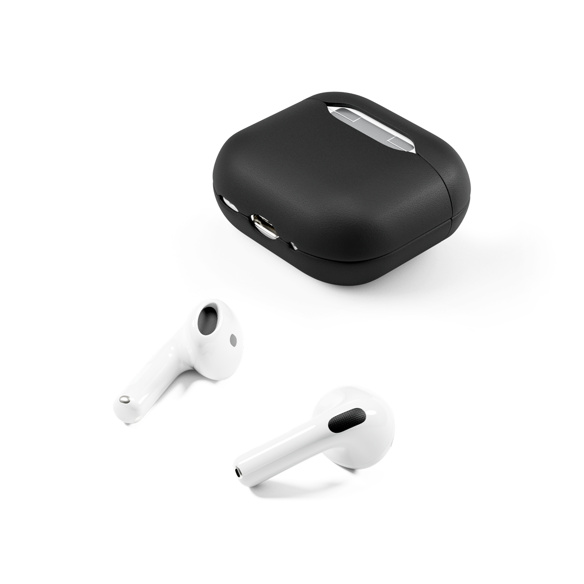 EPICO AirPods 4 bőrtok - fekete