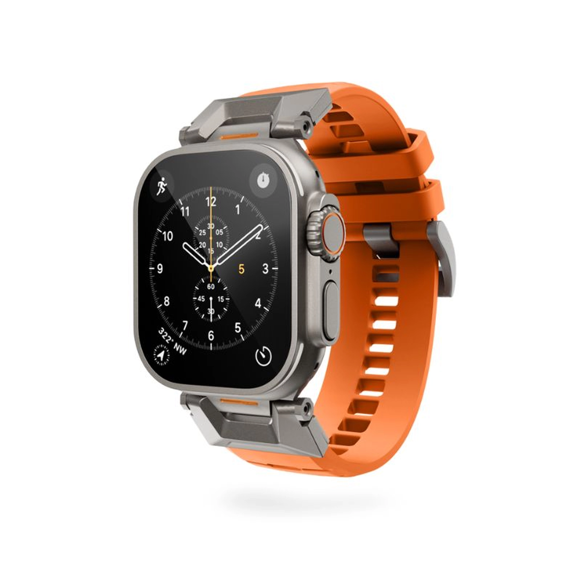 epico FKM Rubber Pro sport Apple Watch szíj 42/44/45/46/49mm - narancssárga