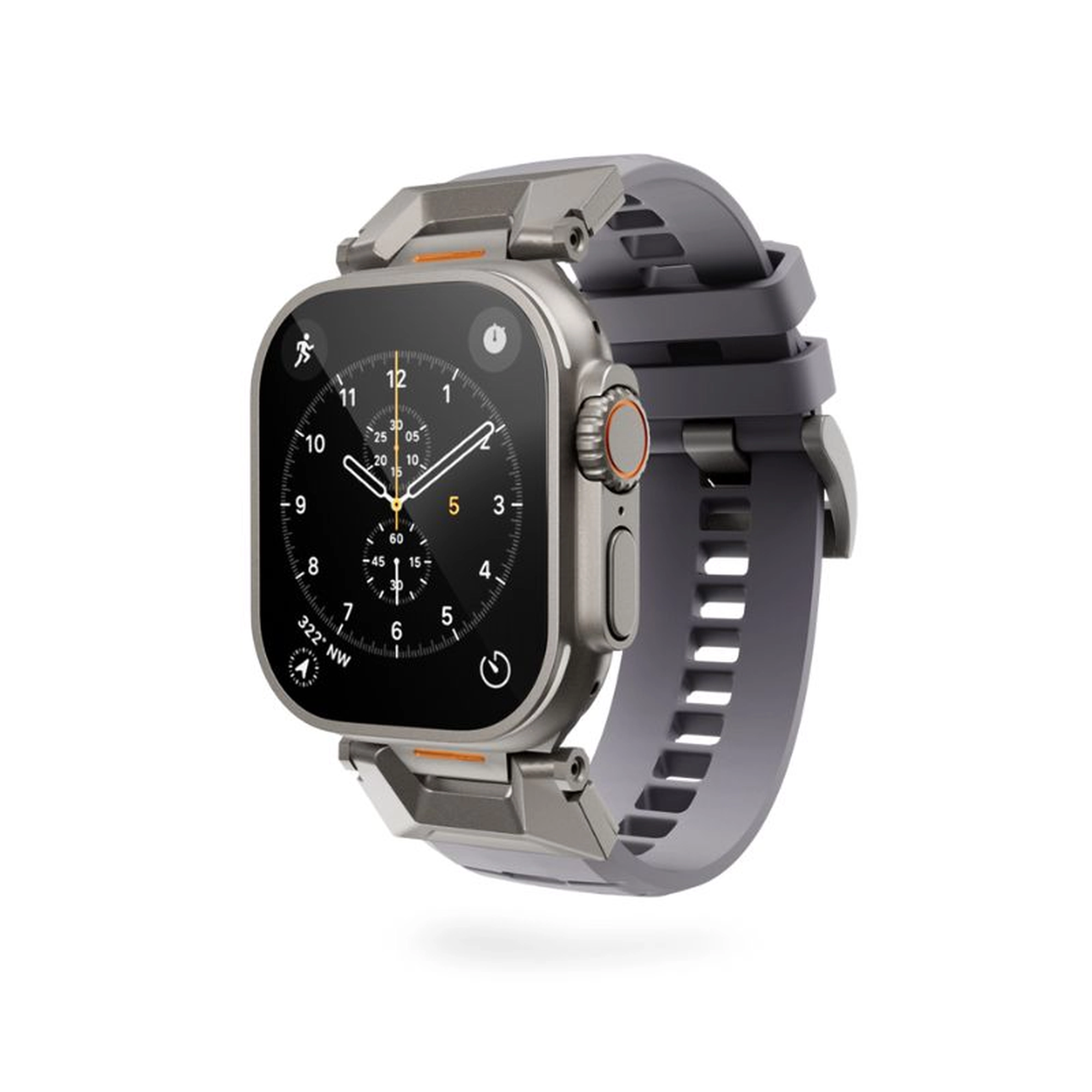 epico FKM Rubber Pro sport Apple Watch szíj 42/44/45/46/49mm - szürke